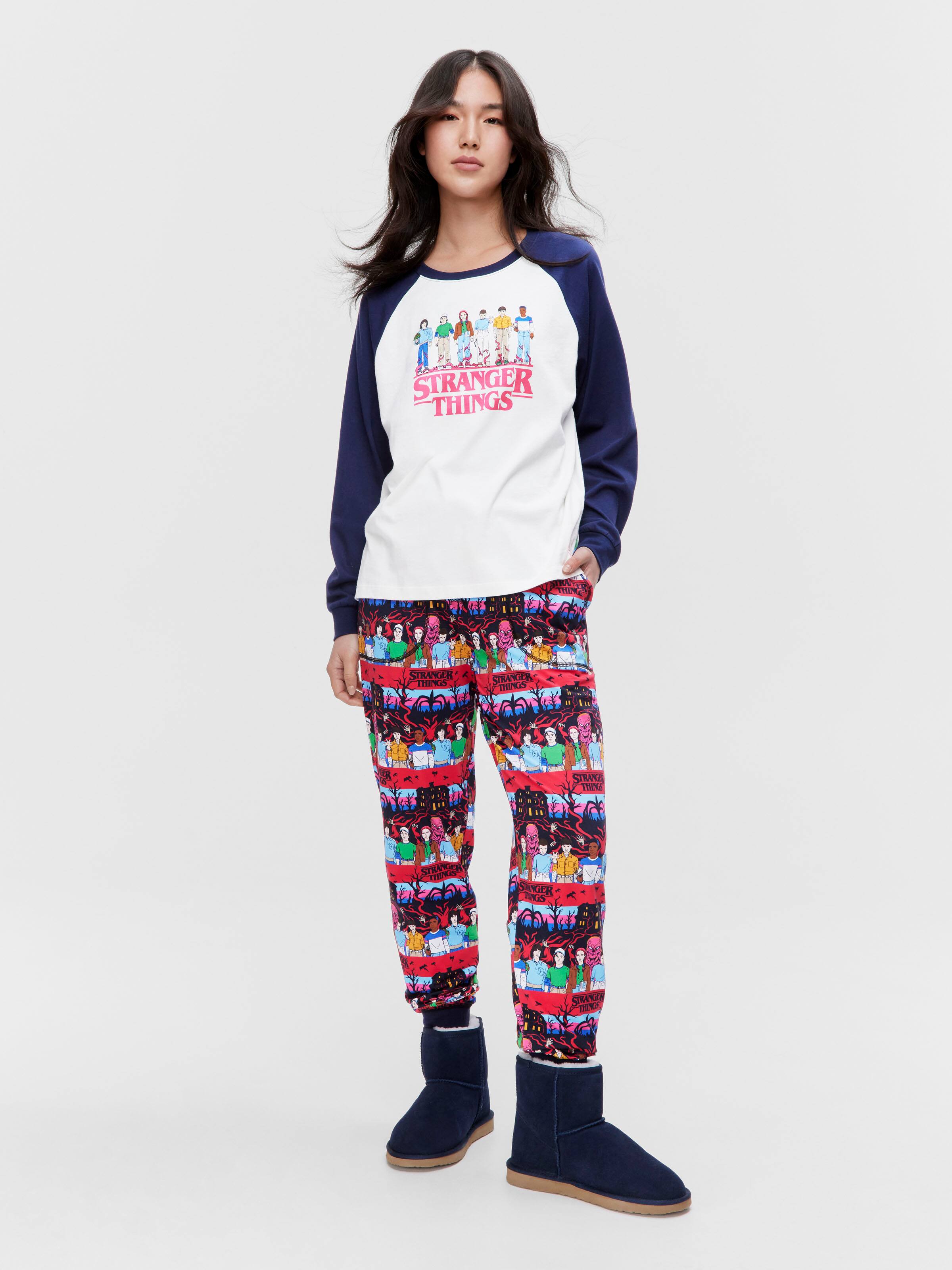 Stranger Things Long Sleeve Pj Top