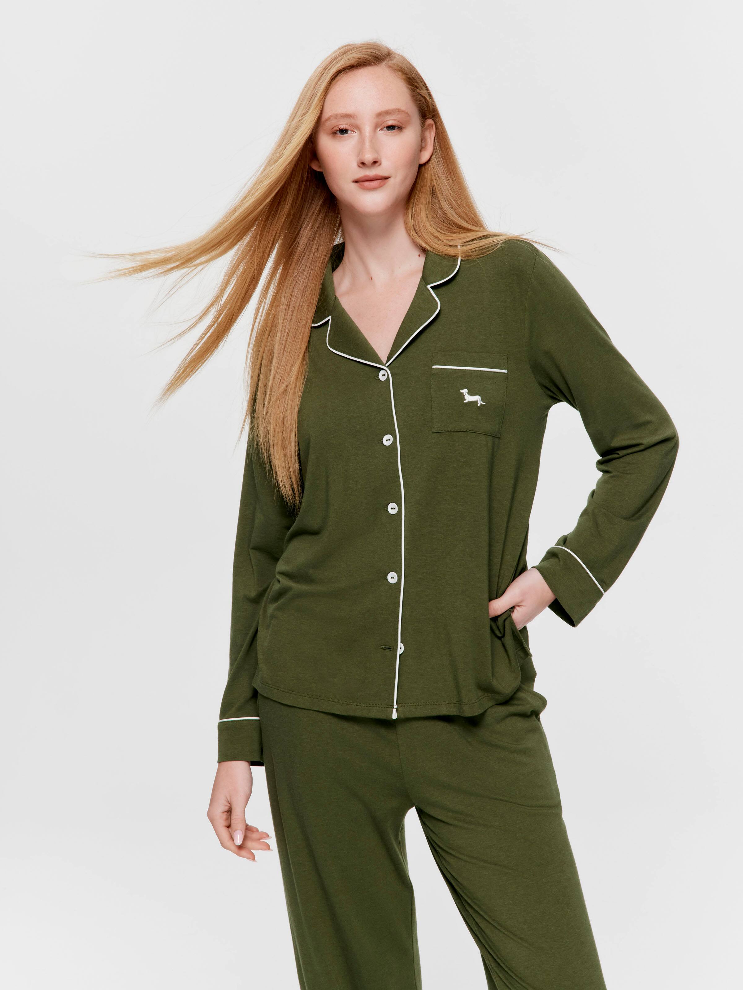 Green Bamboo Jersey Shirt