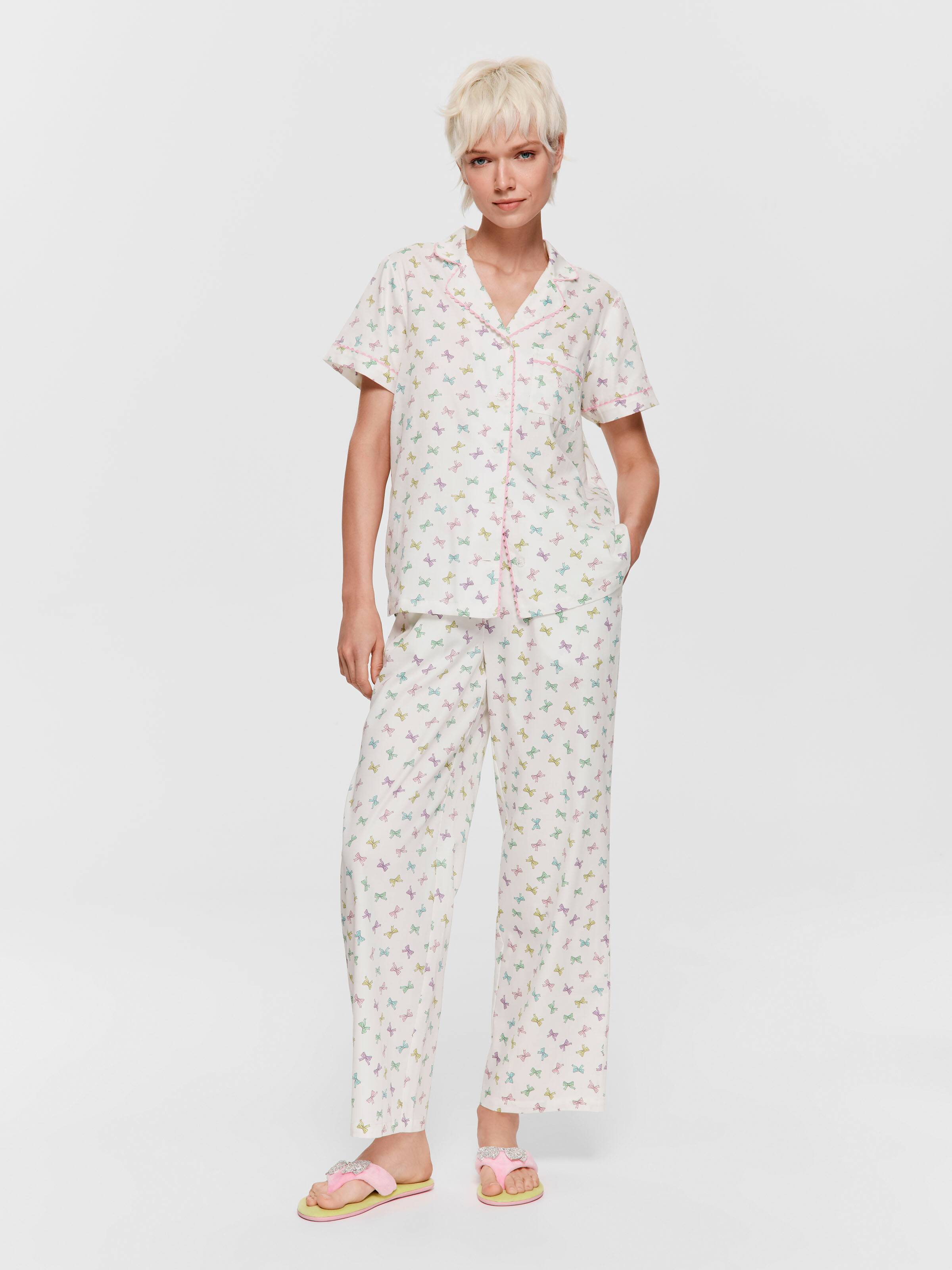 Sweet Bow 100% Cotton Sateen Pj Set