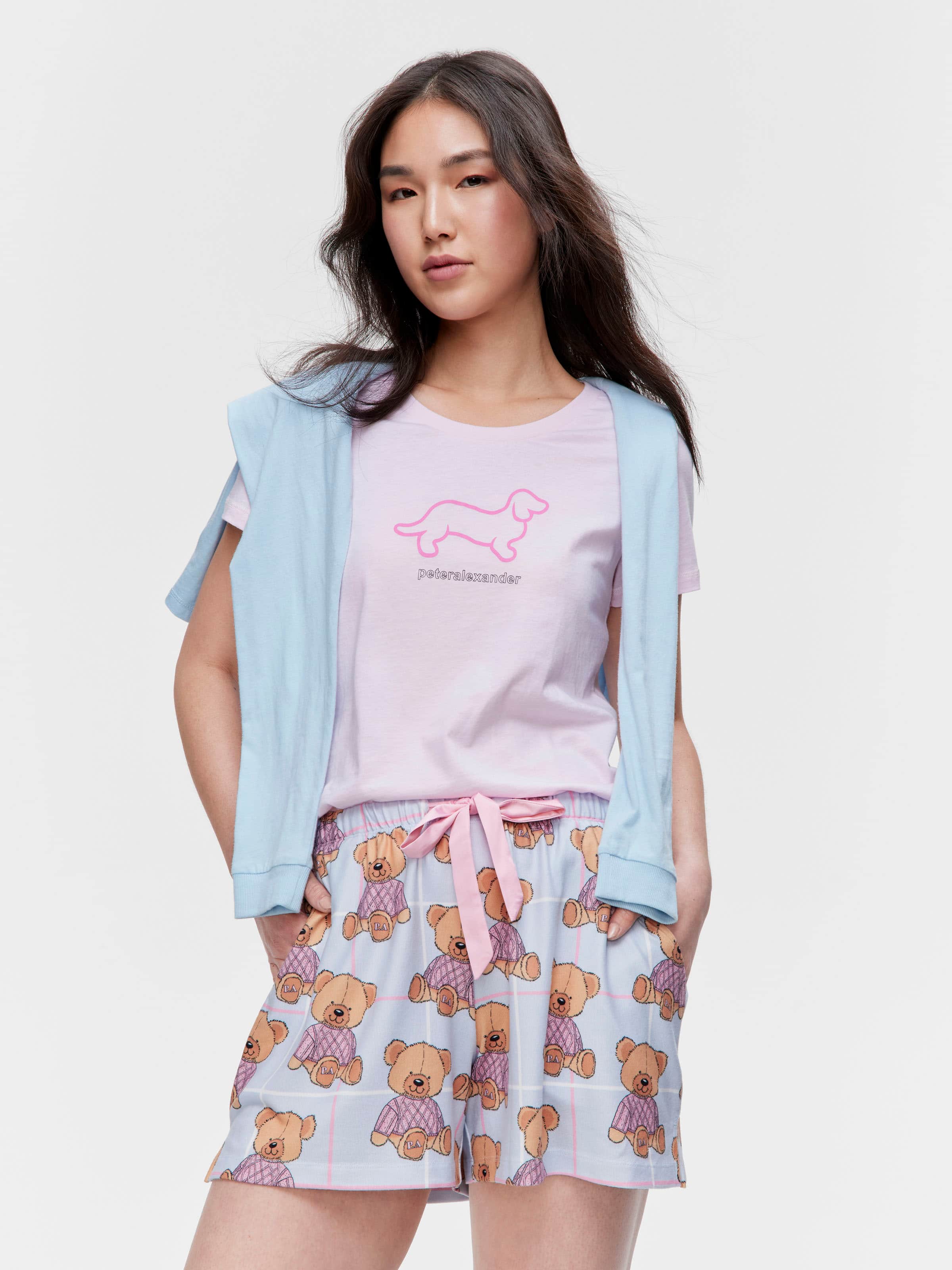 Teddy Plush Pj Short