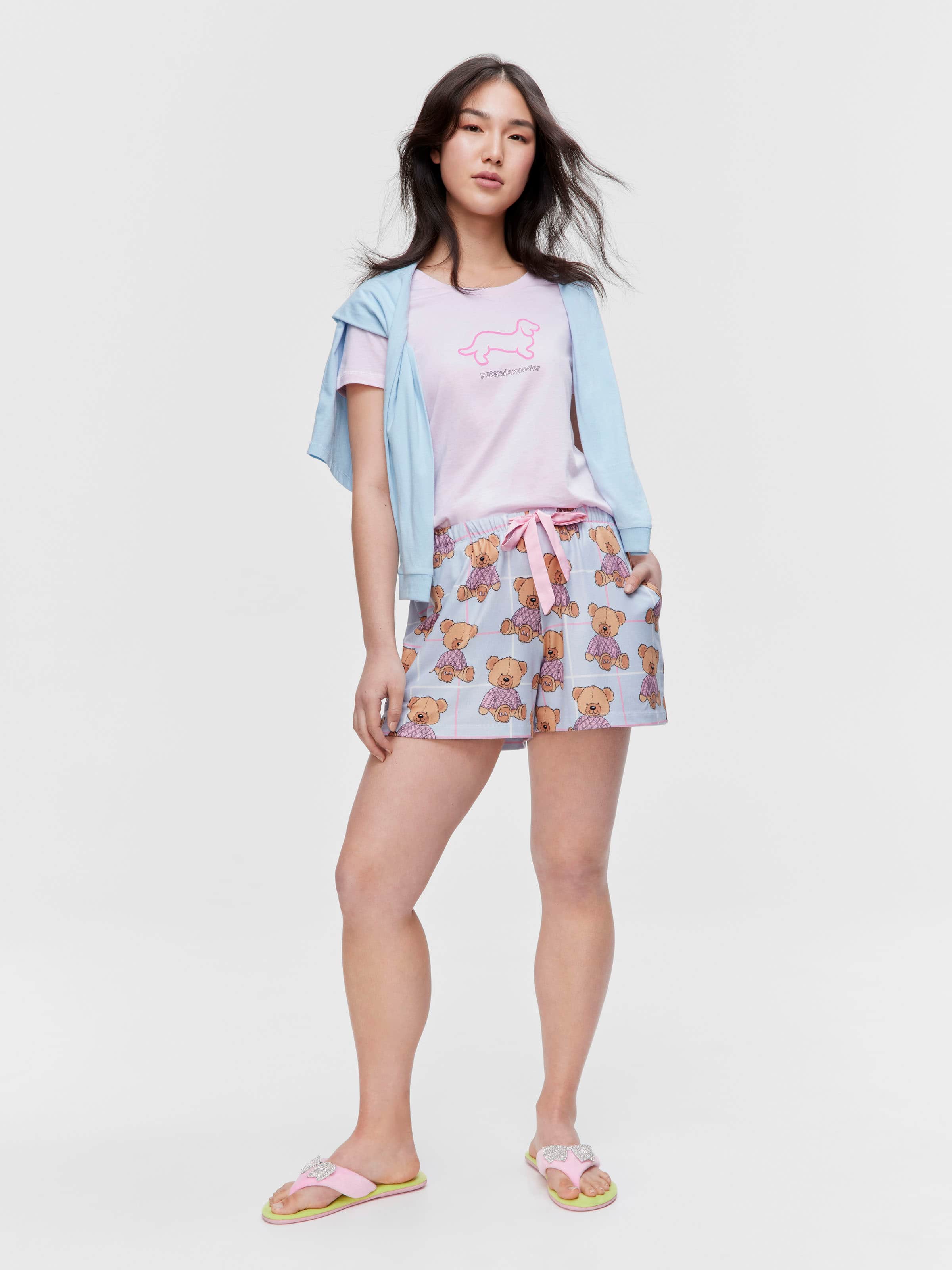 Teddy Plush Pj Short