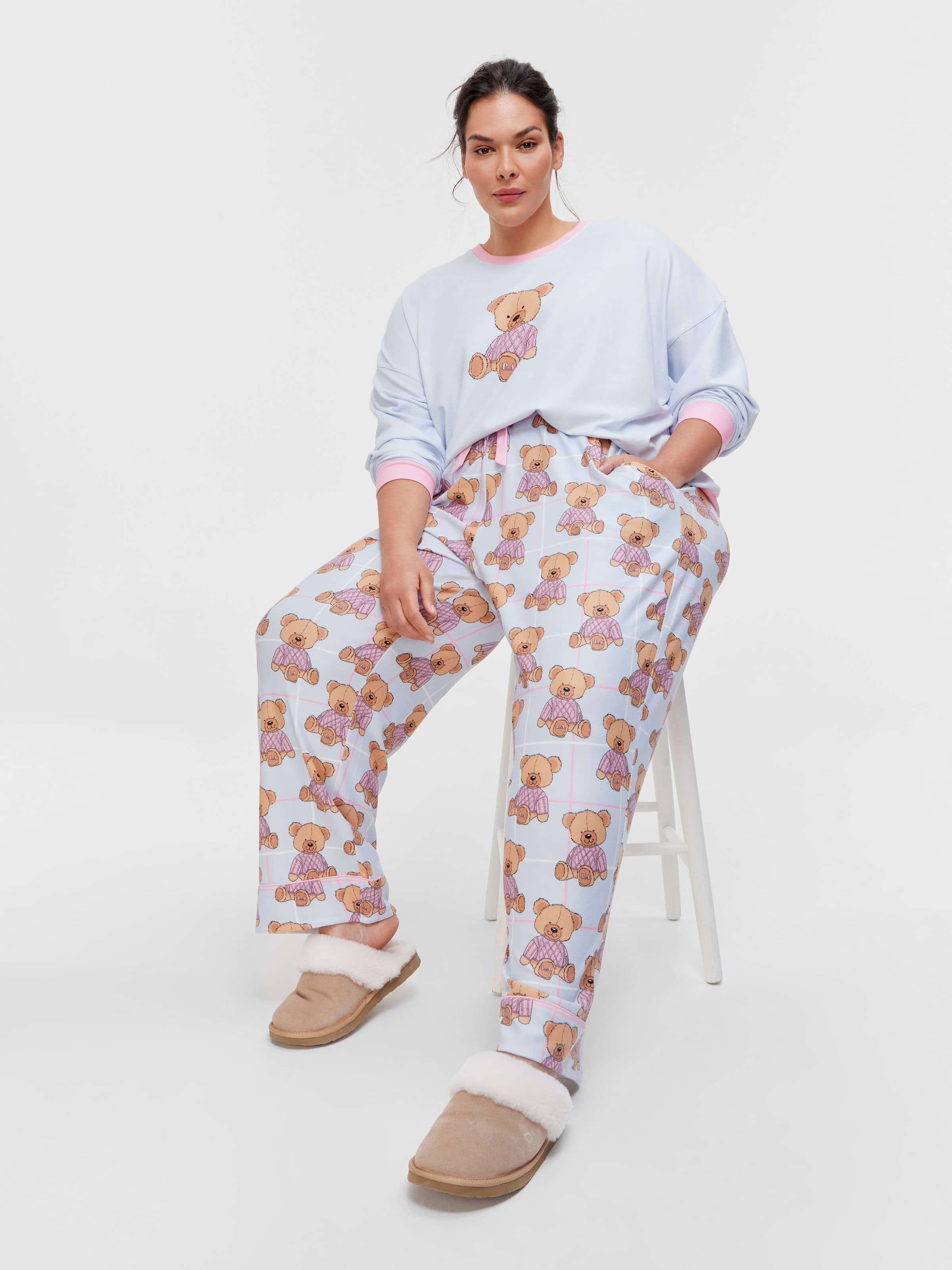 P.A. Plus Teddy Plush Pj Bottom