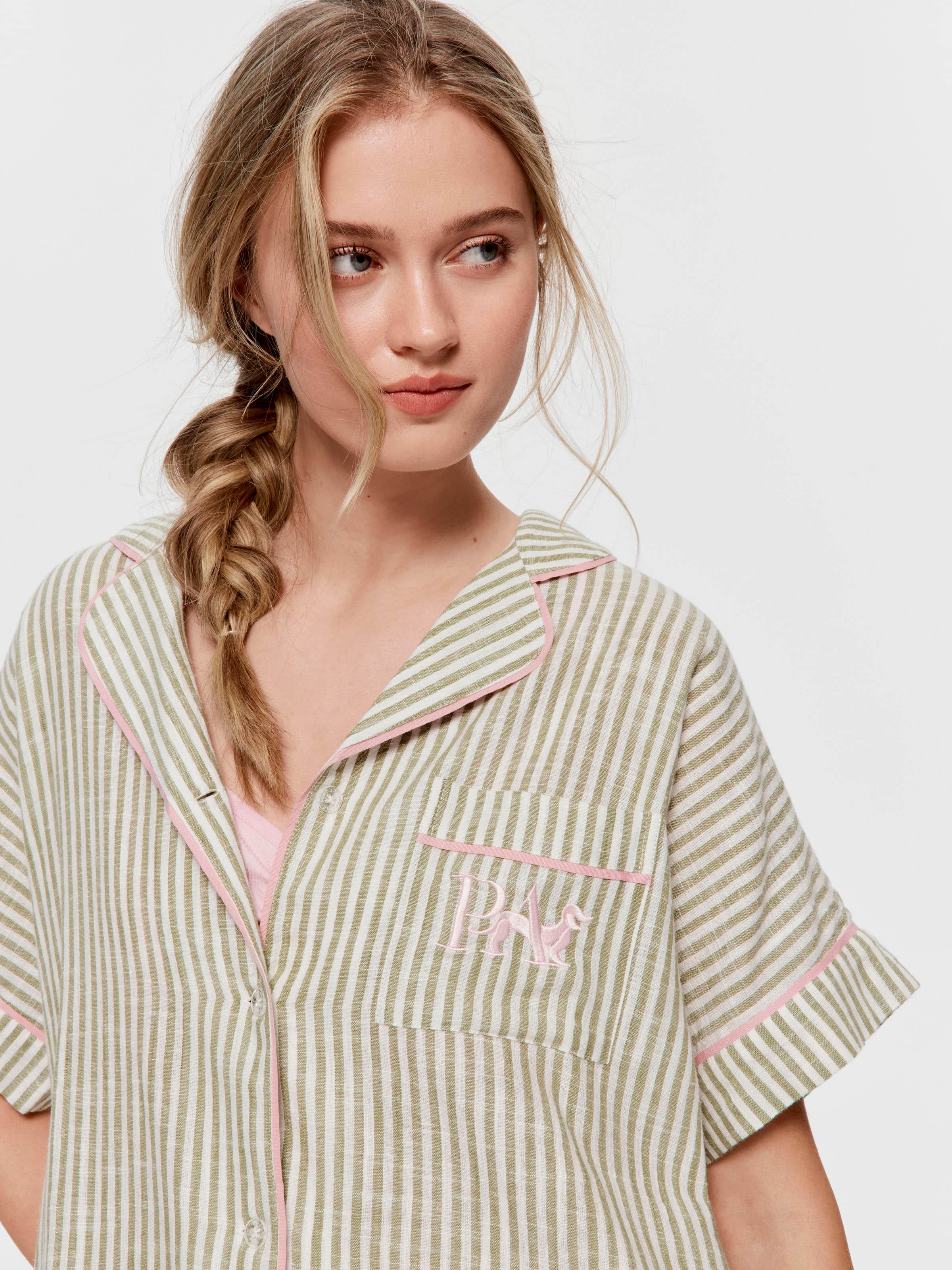Sage Stripe Nightshirt