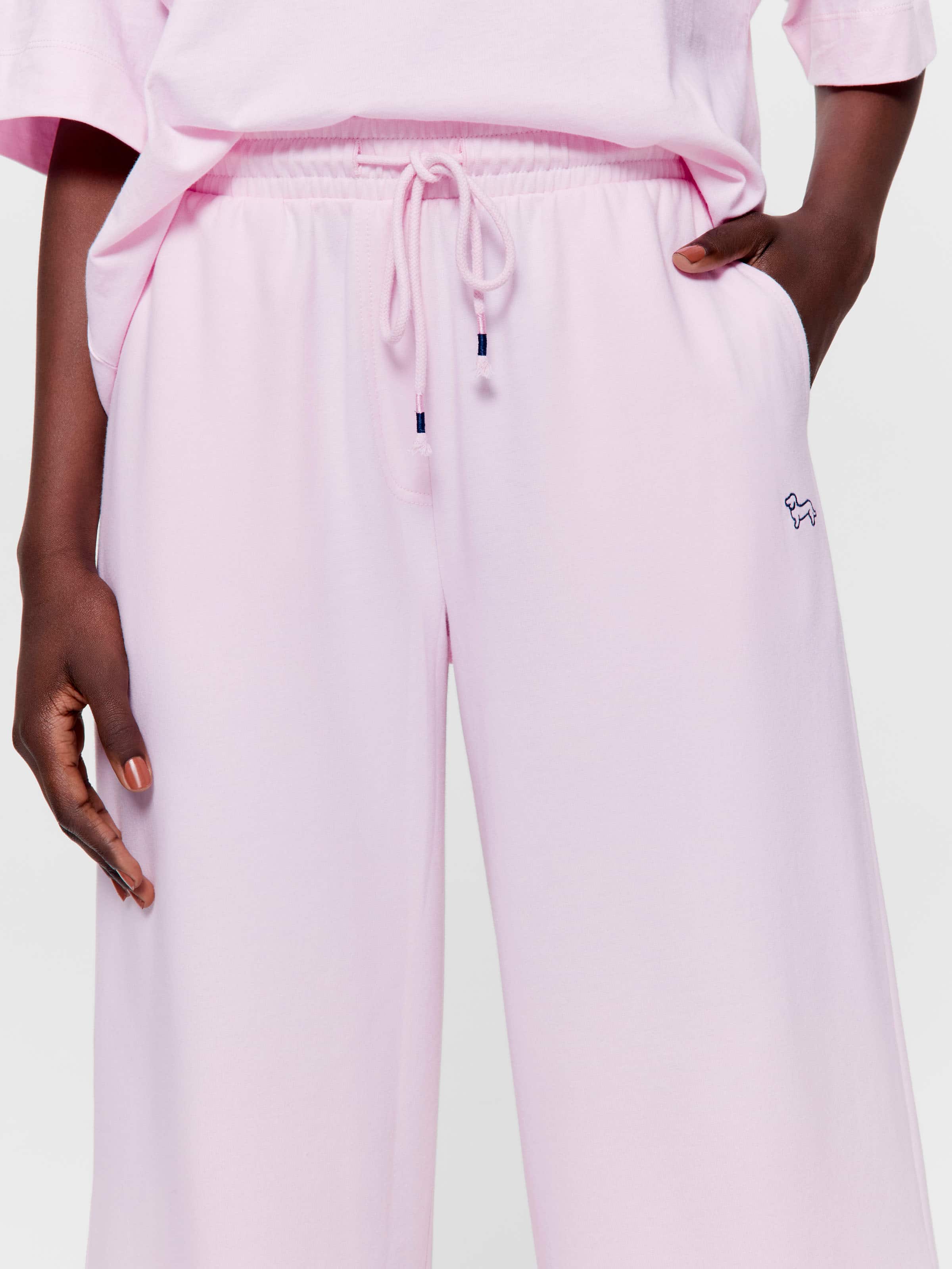 Pink Wide Leg Pj Bottom