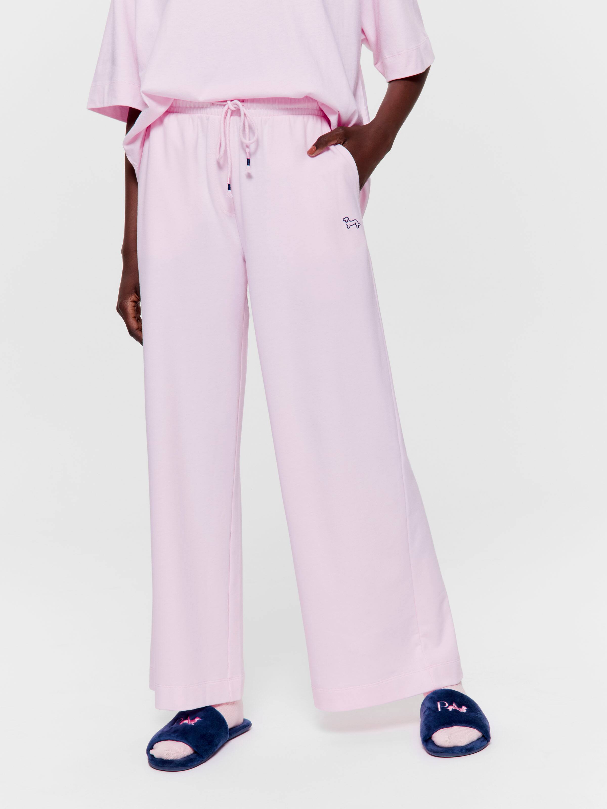 Pink Wide Leg Pj Bottom
