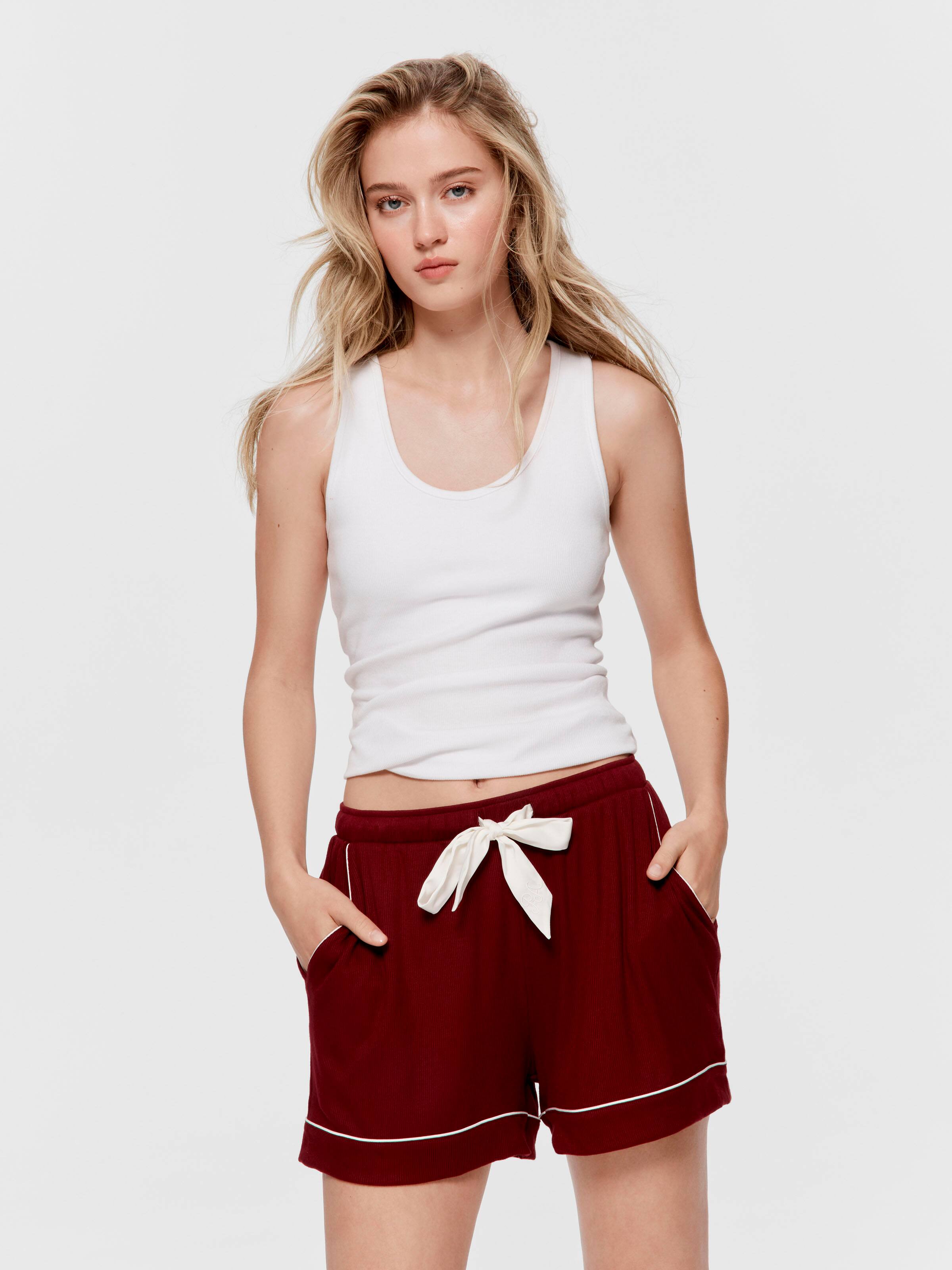 Auburn Bamboo Rib Mid Short