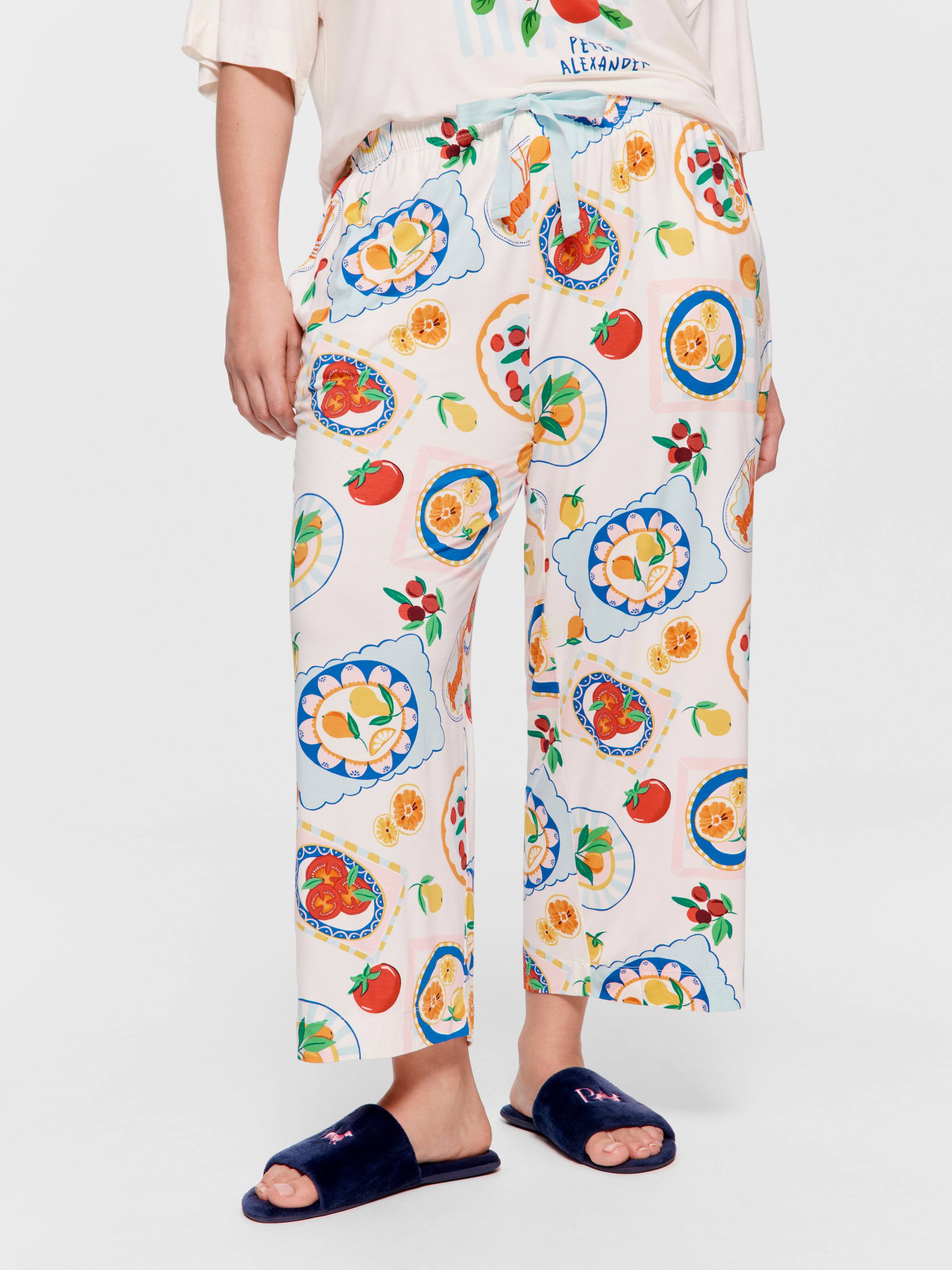 P.A. Plus Italian Summer Bamboo Jersey 3/4 Pj Bottom