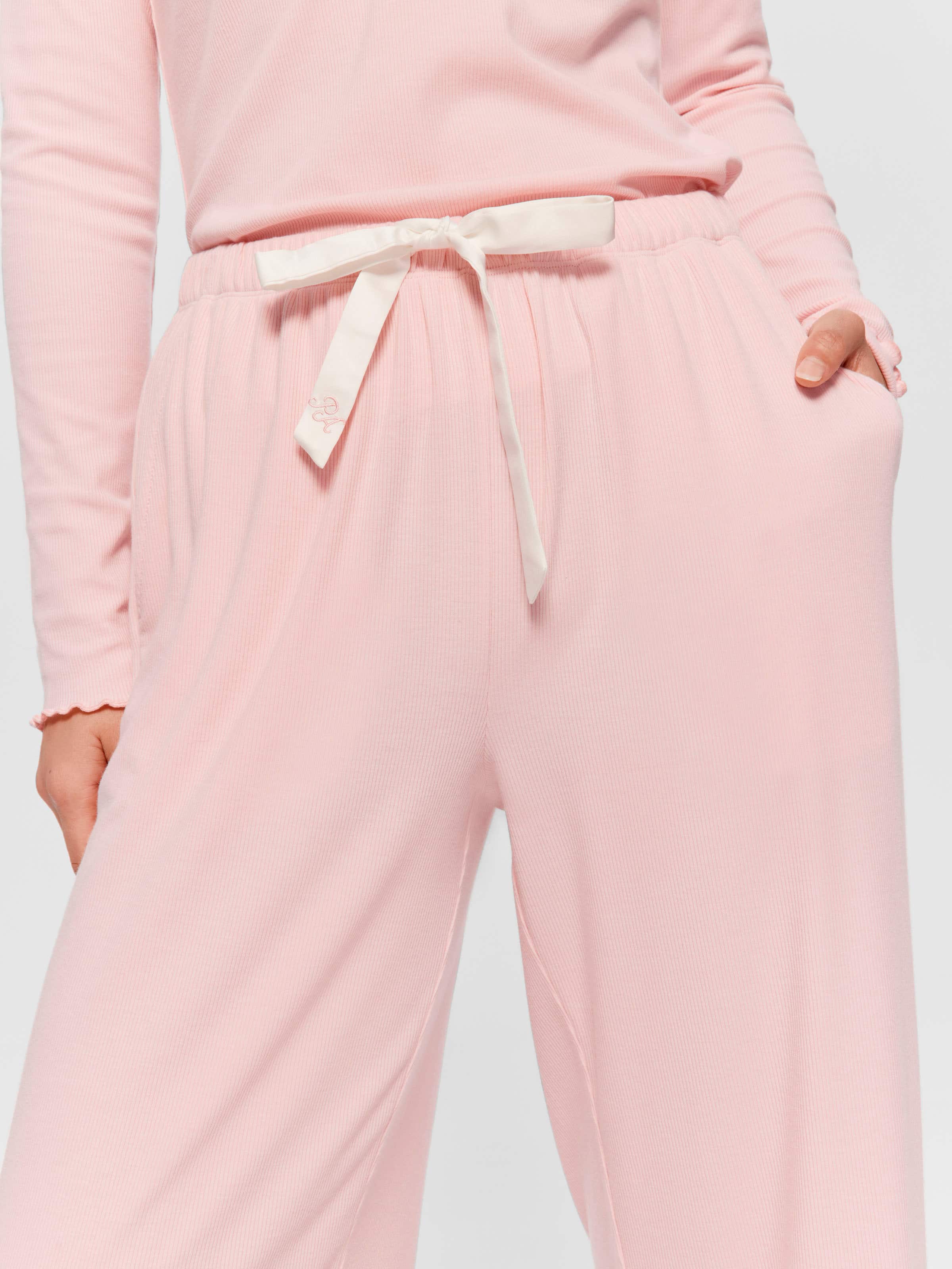 Peachy Bamboo Rib Pj Bottom