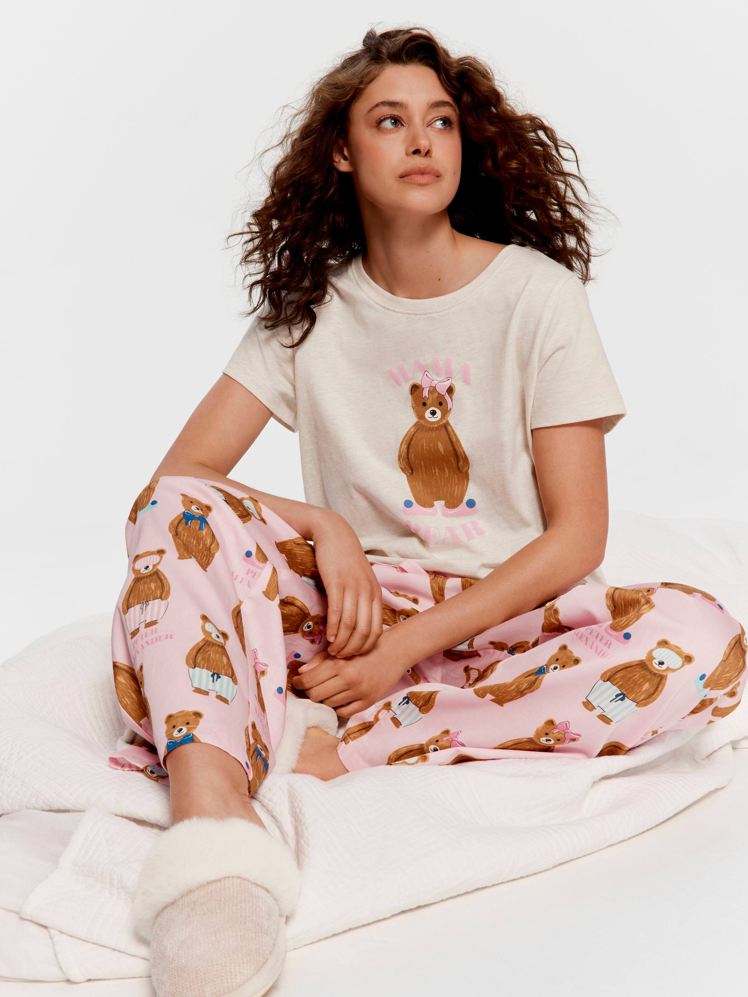 Sleepy Bear 100% Cotton Sateen Pj Bottom