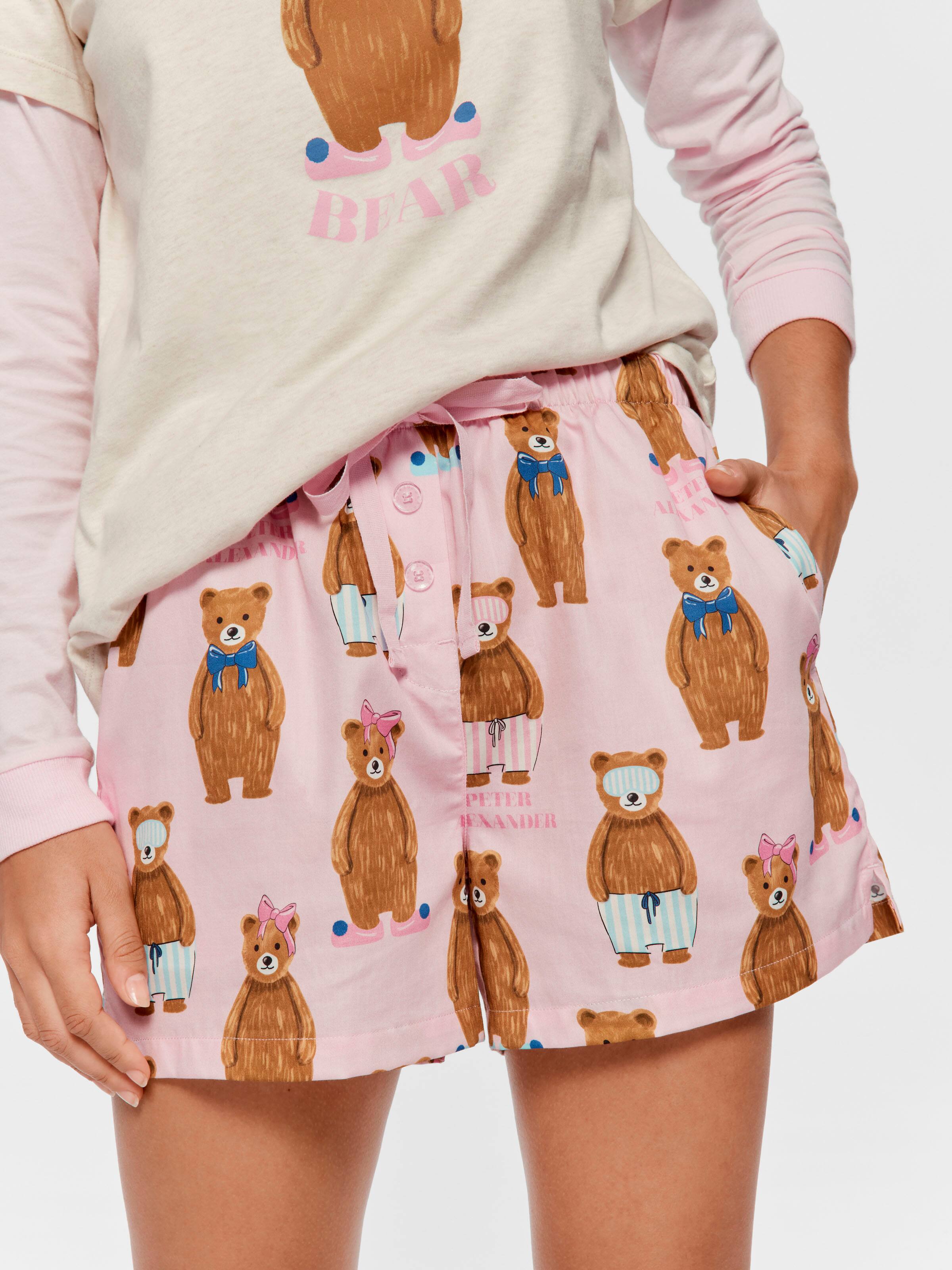 Sleepy Bear 100% Cotton Sateen Pj Short