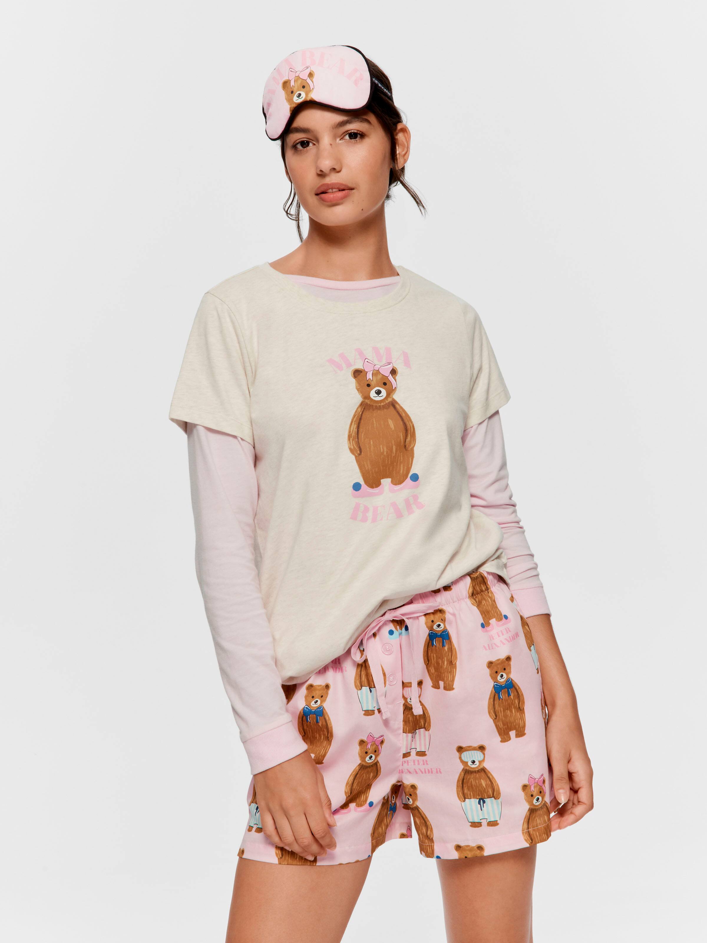 Sleepy Bear 100% Cotton Sateen Pj Short