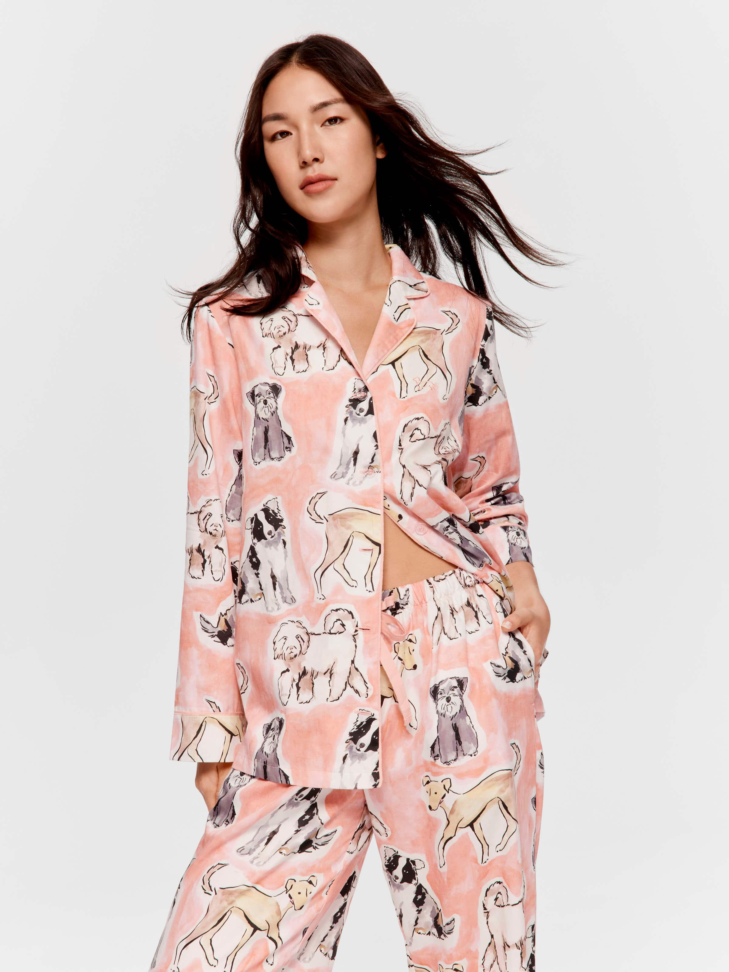 Mixed Dogs 100% Cotton Pj Set