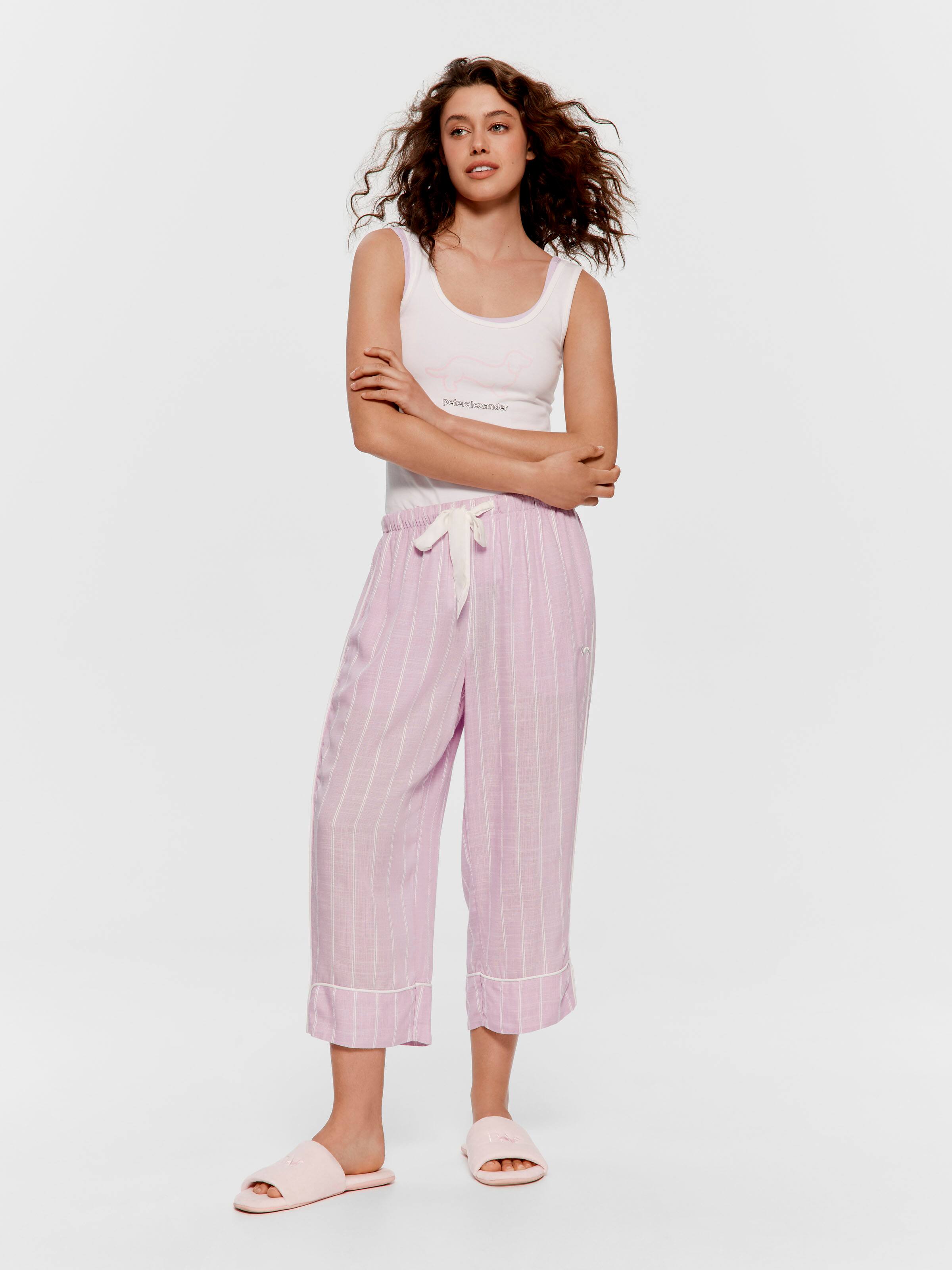 Textured Lavender 3/4 Pj Bottom