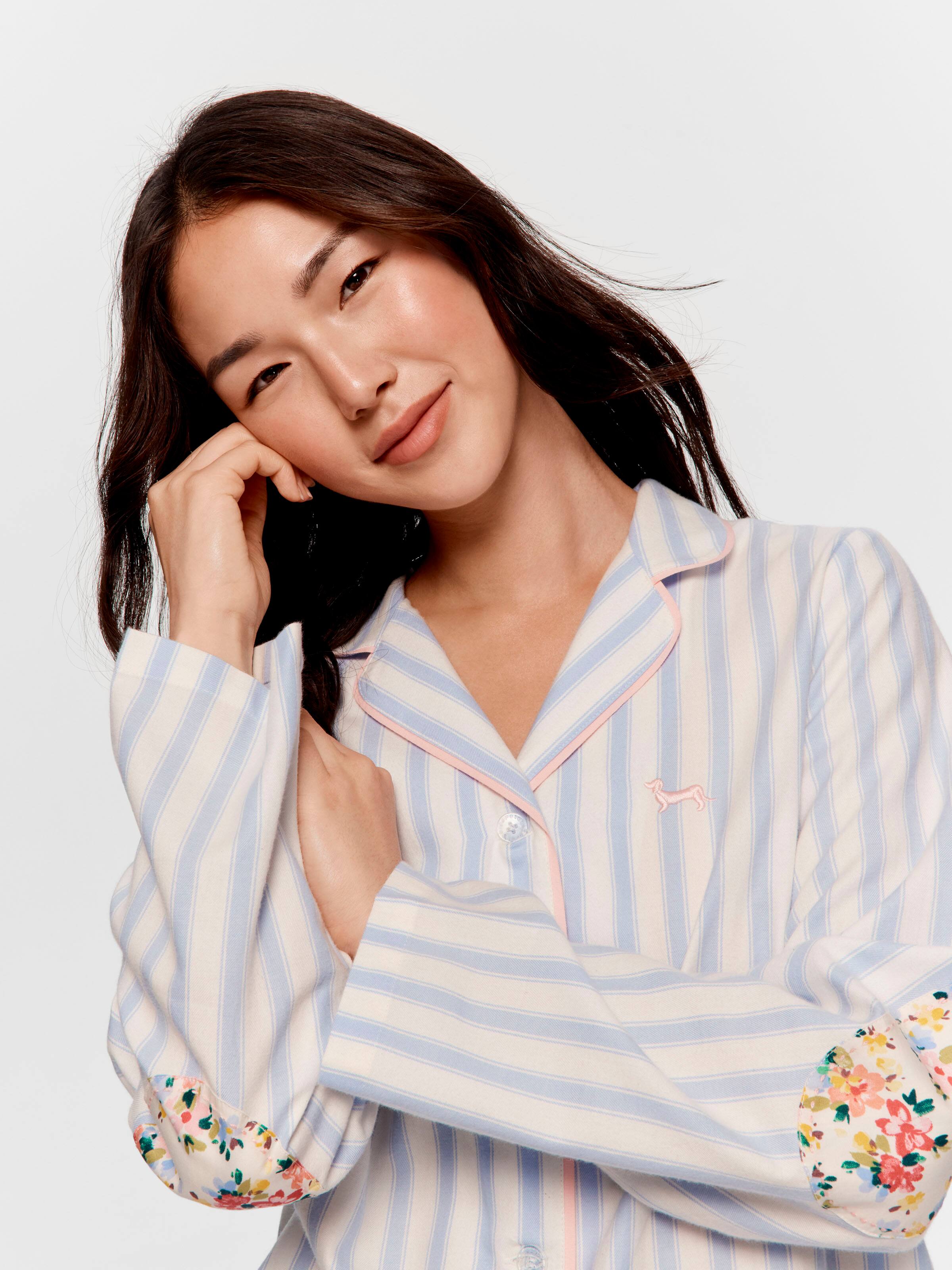 Stripe Floral 100% Cotton Shirt