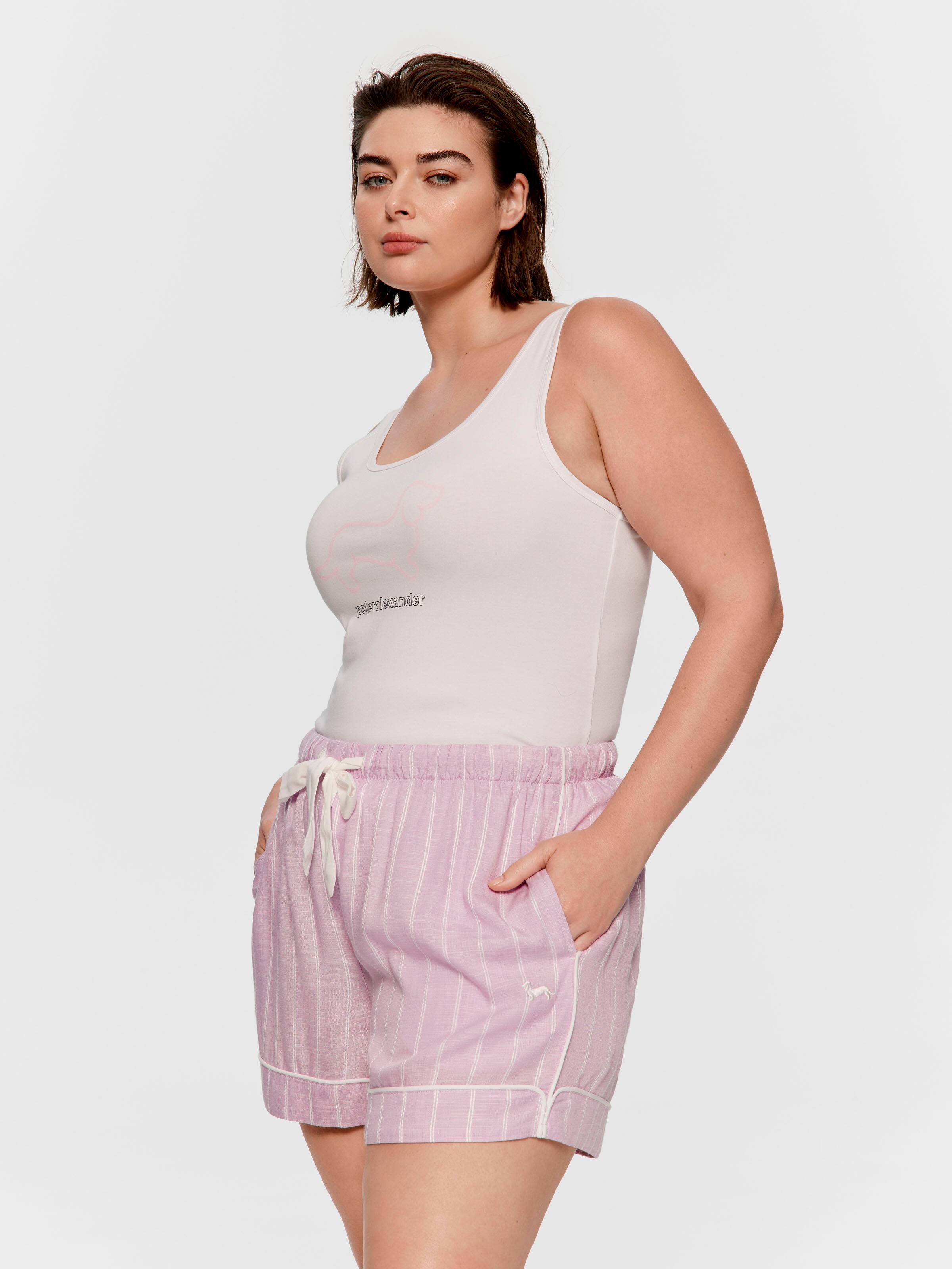 P.A. Plus Textured Lavender Pj Short