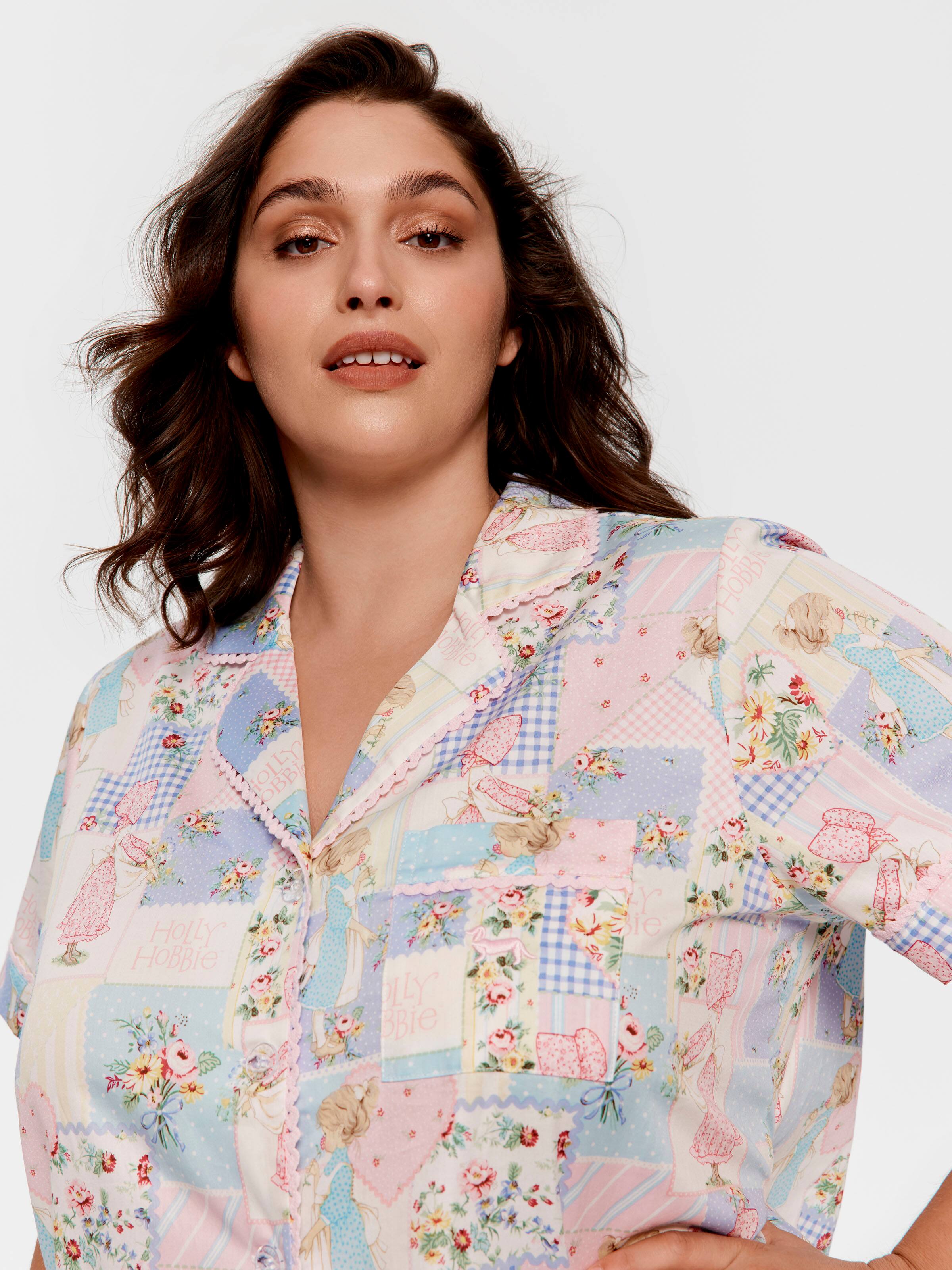P.A. Plus Holly Hobbie 100% Cotton Shortie Pj Set