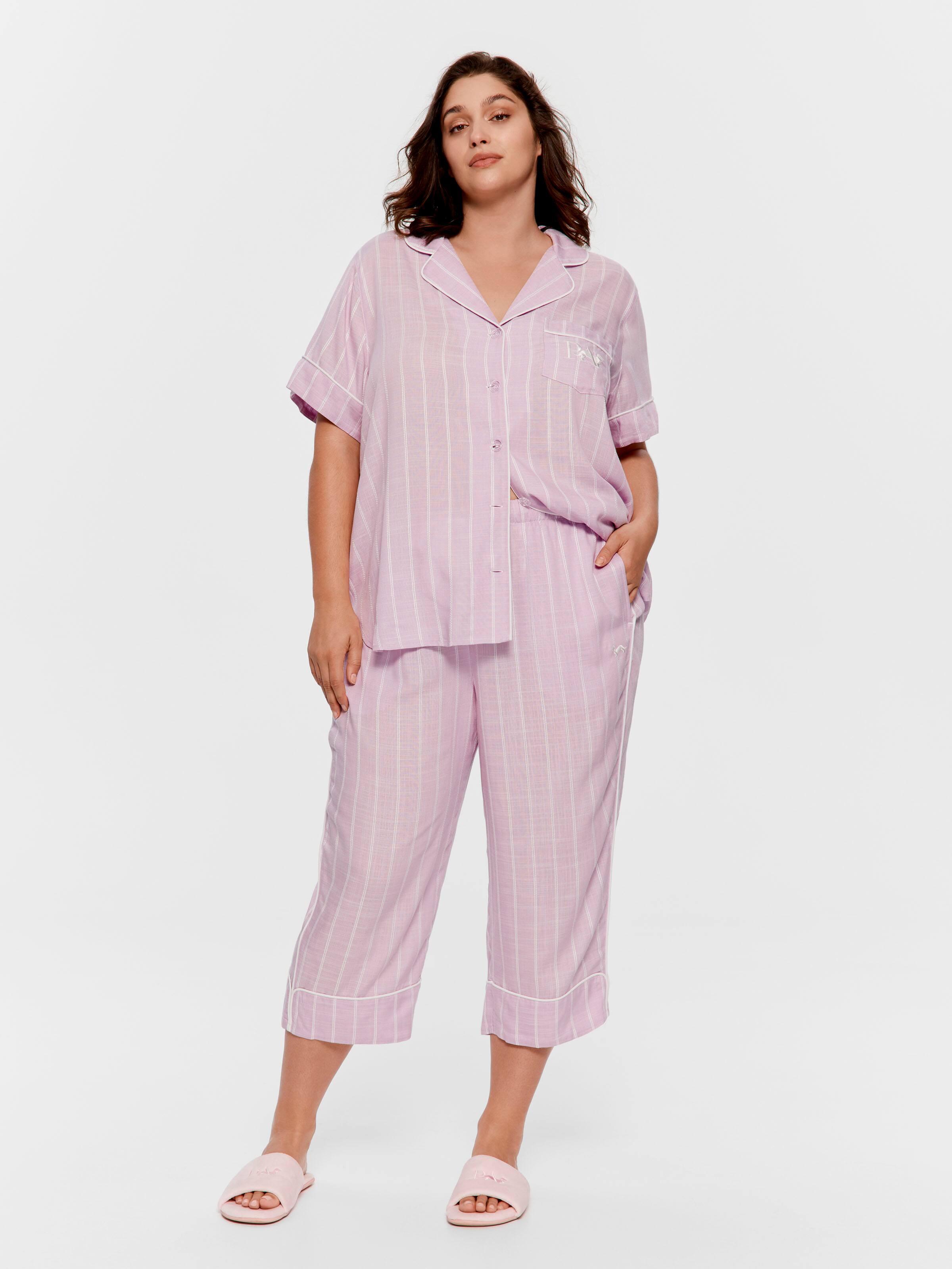 P.A. Plus Textured Lavender 3/4 Pj Bottom
