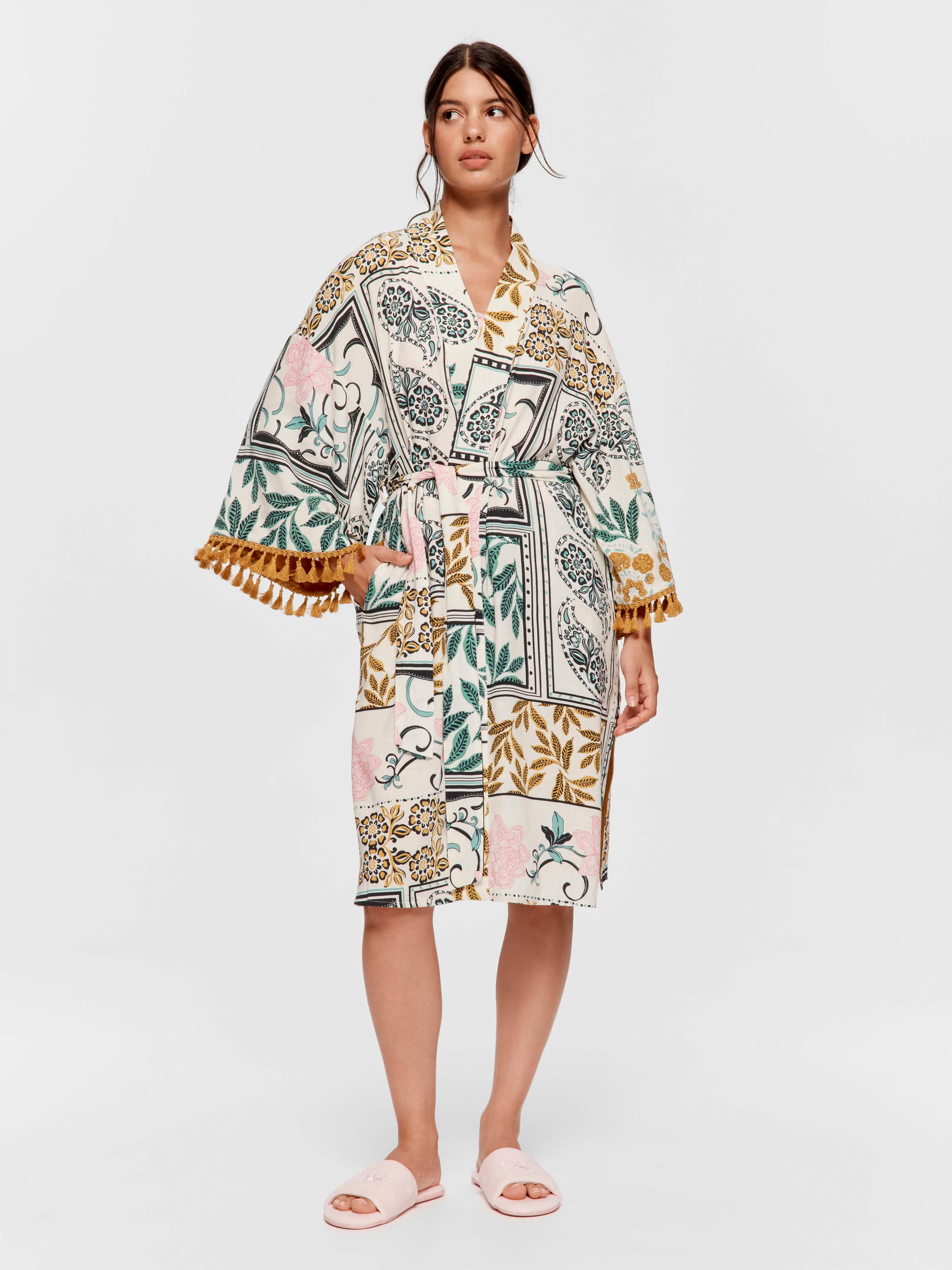 Boho Floral Tassel Long Fashion Gown