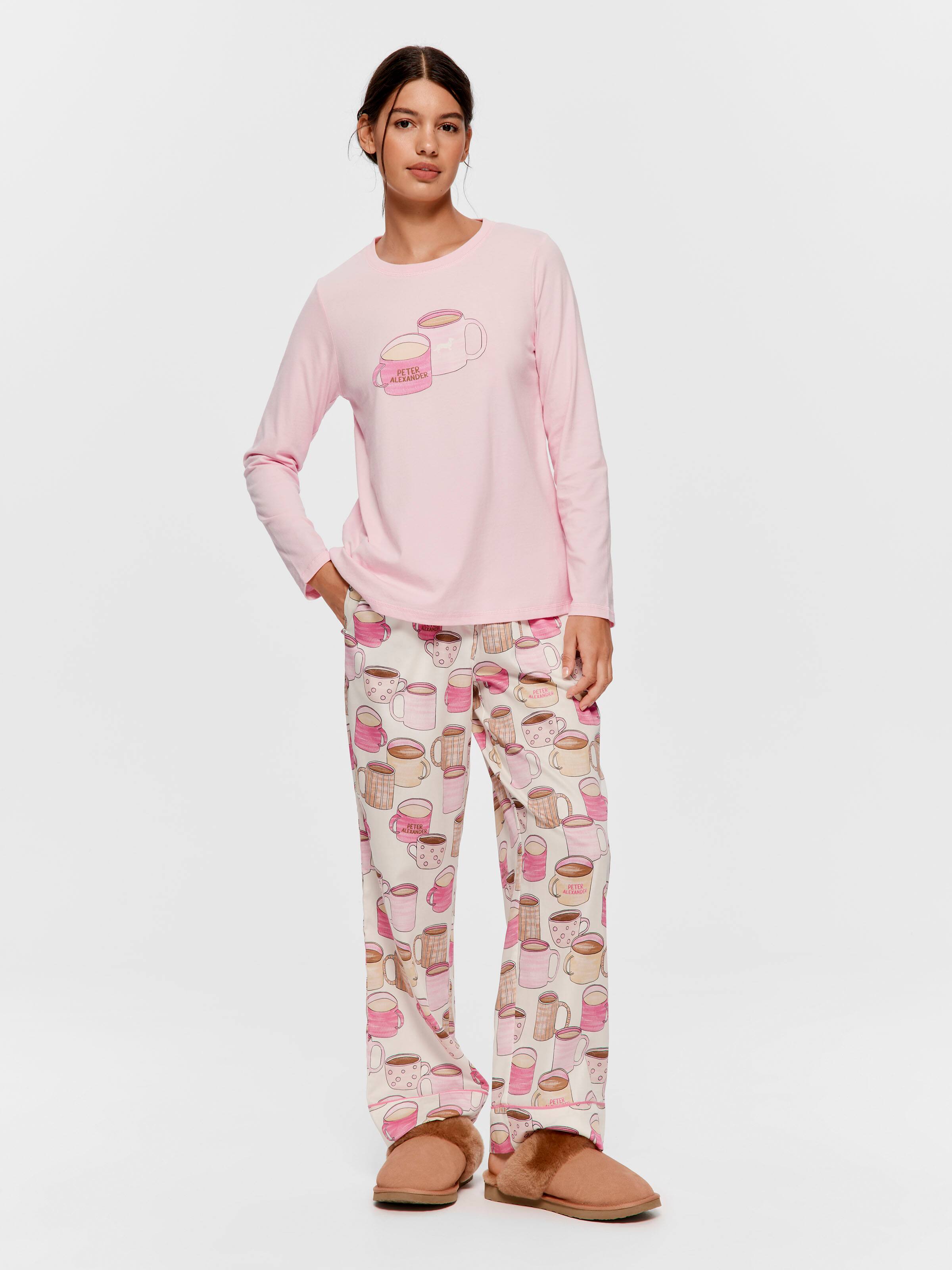 Coffee Time 100% Cotton Pj Top