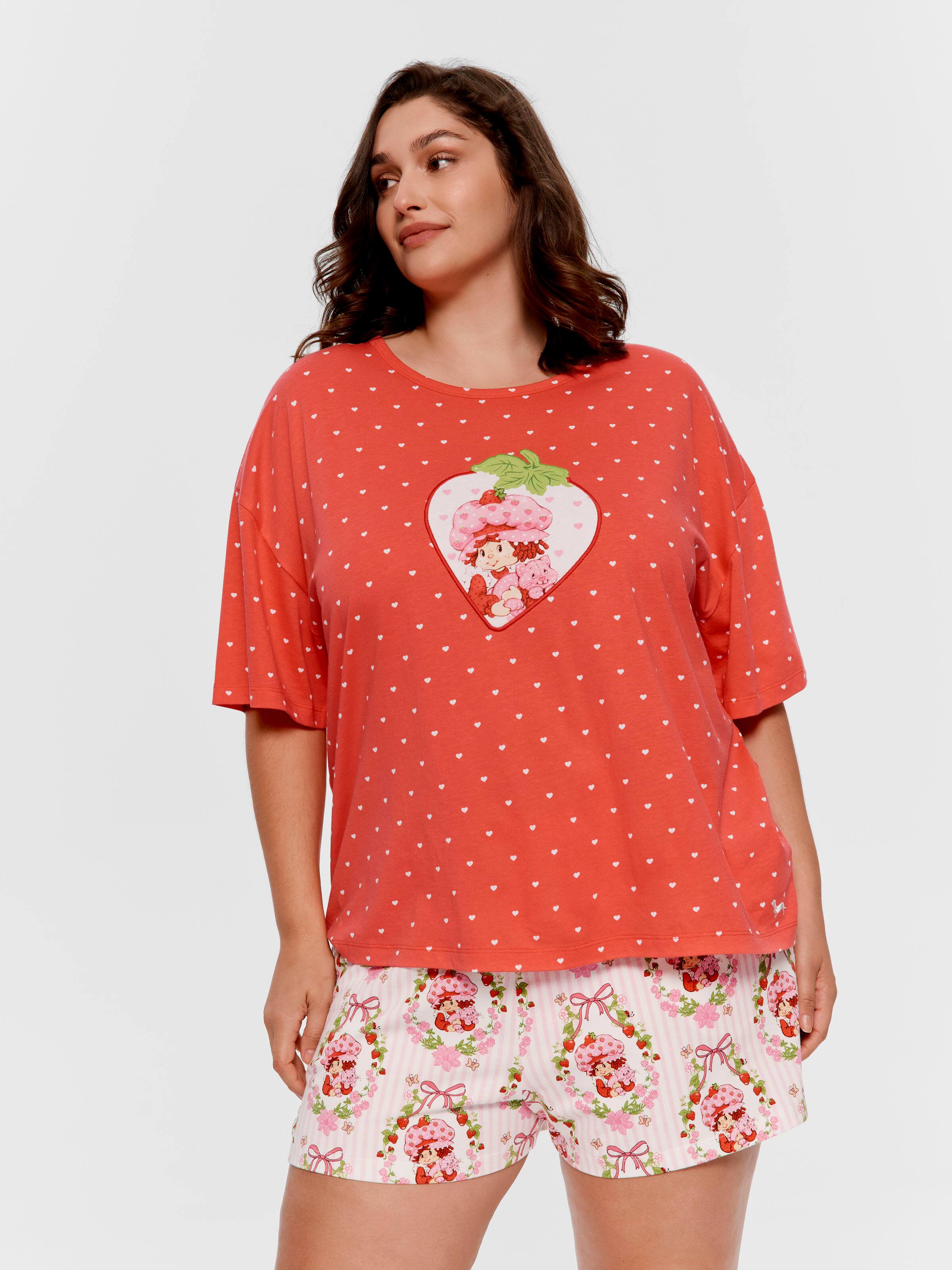 P.A. Plus Strawberry Shortcake Heart Oversized Tshirt