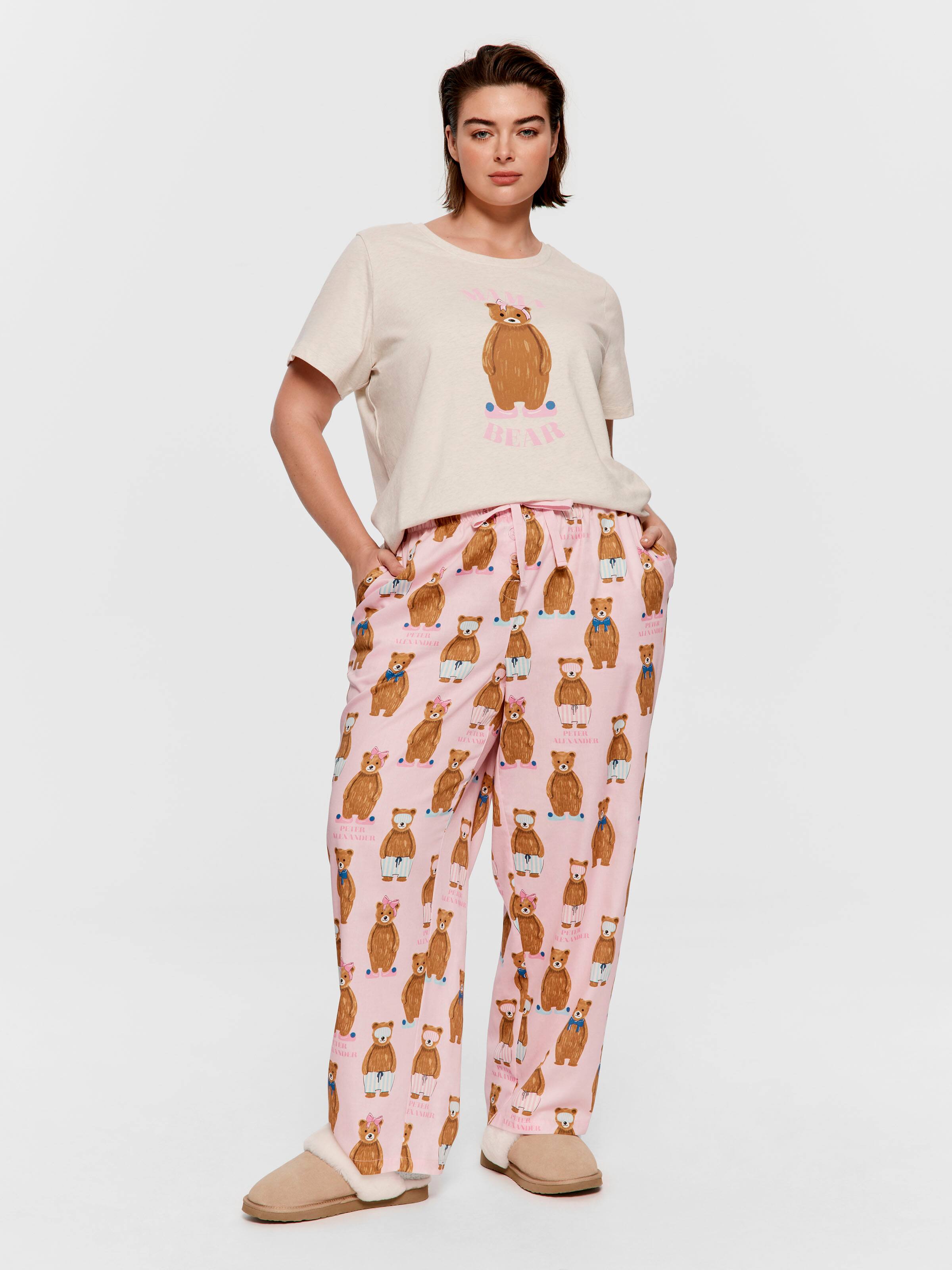 P.A. Plus Sleepy Bear 100% Cotton Sateen Pj Bottom