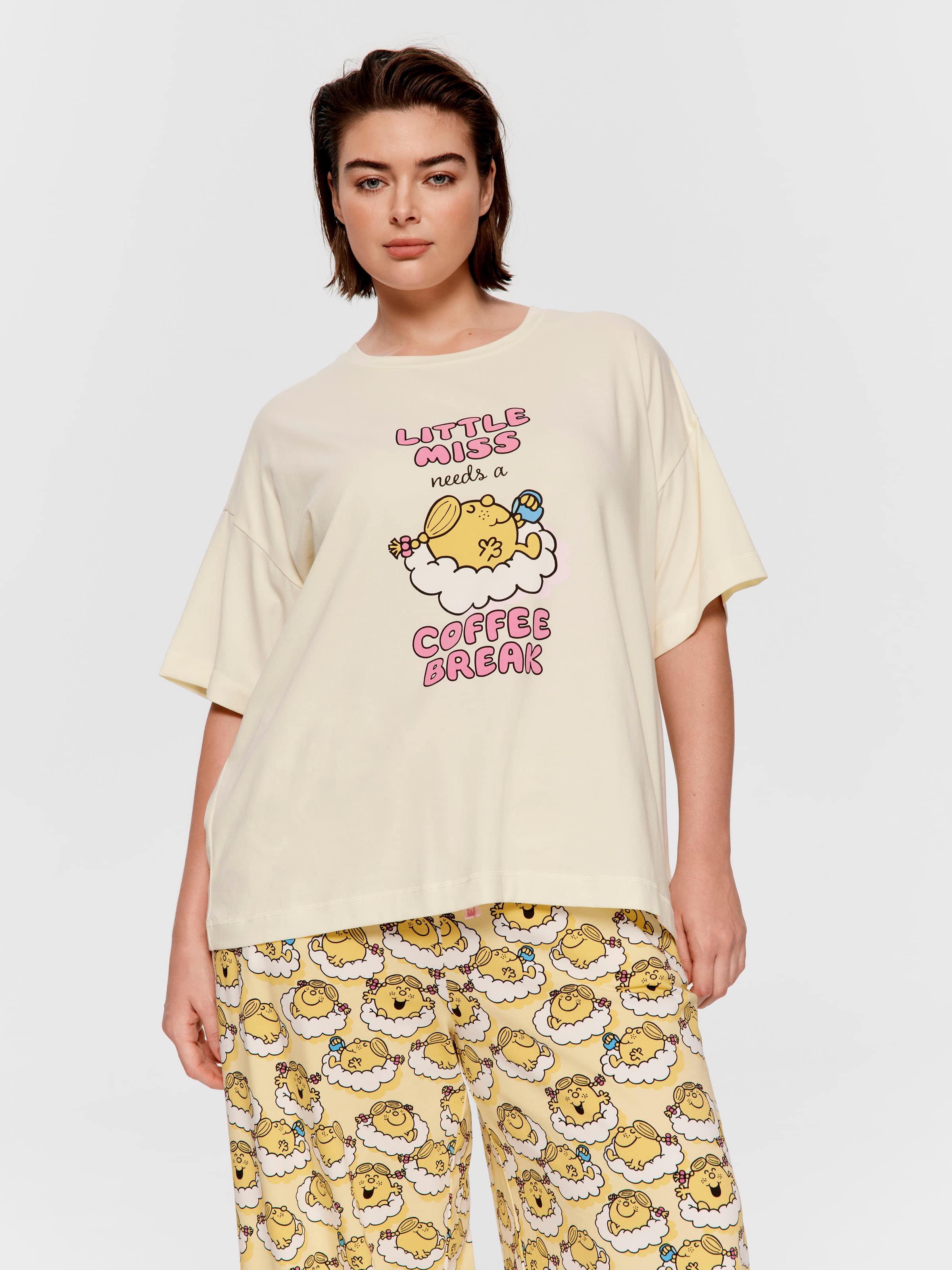 P.A. Plus Little Miss Coffee Break Oversized Top