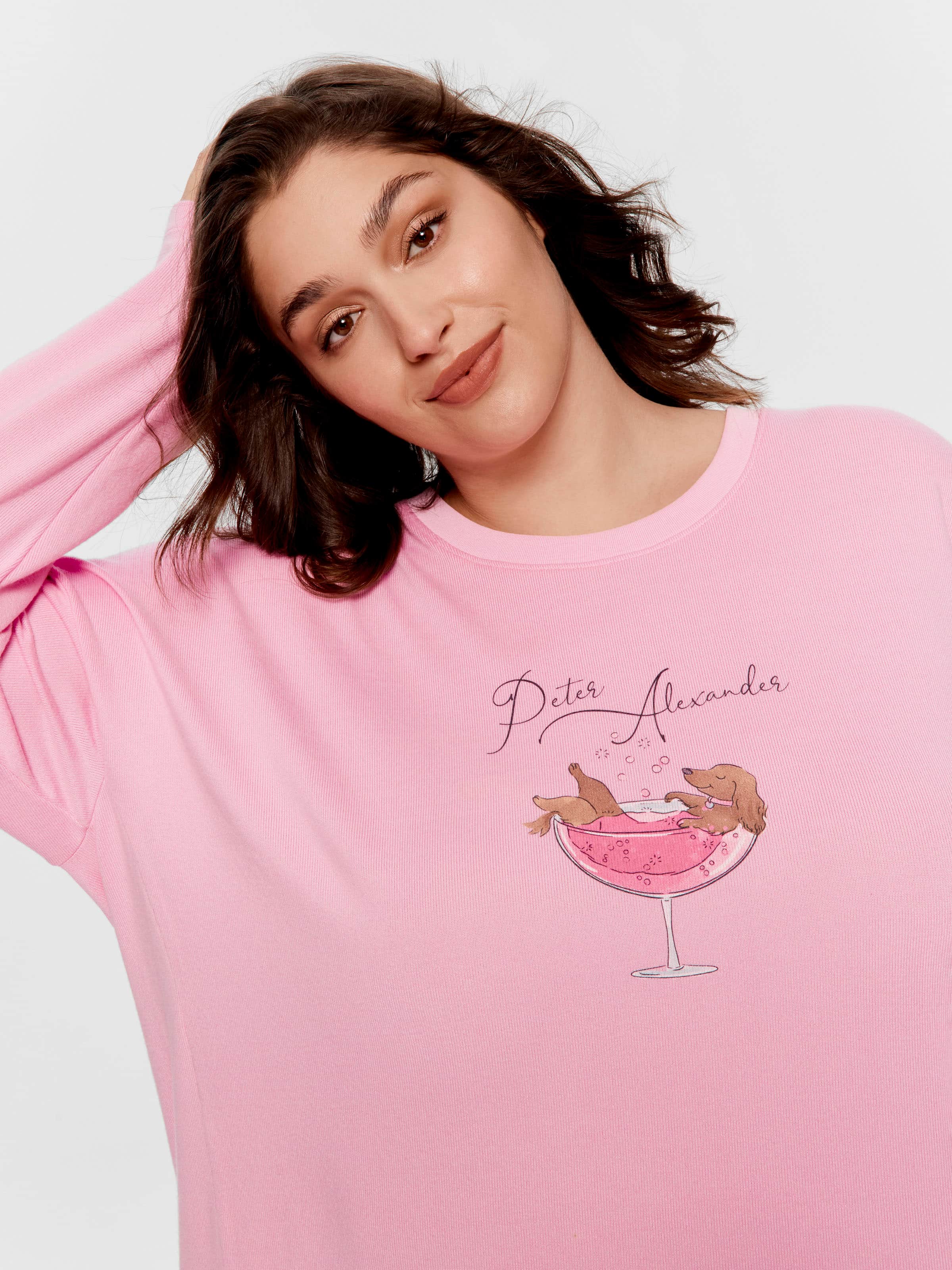 P.A. Plus Champagne Penny Plush Pj Top