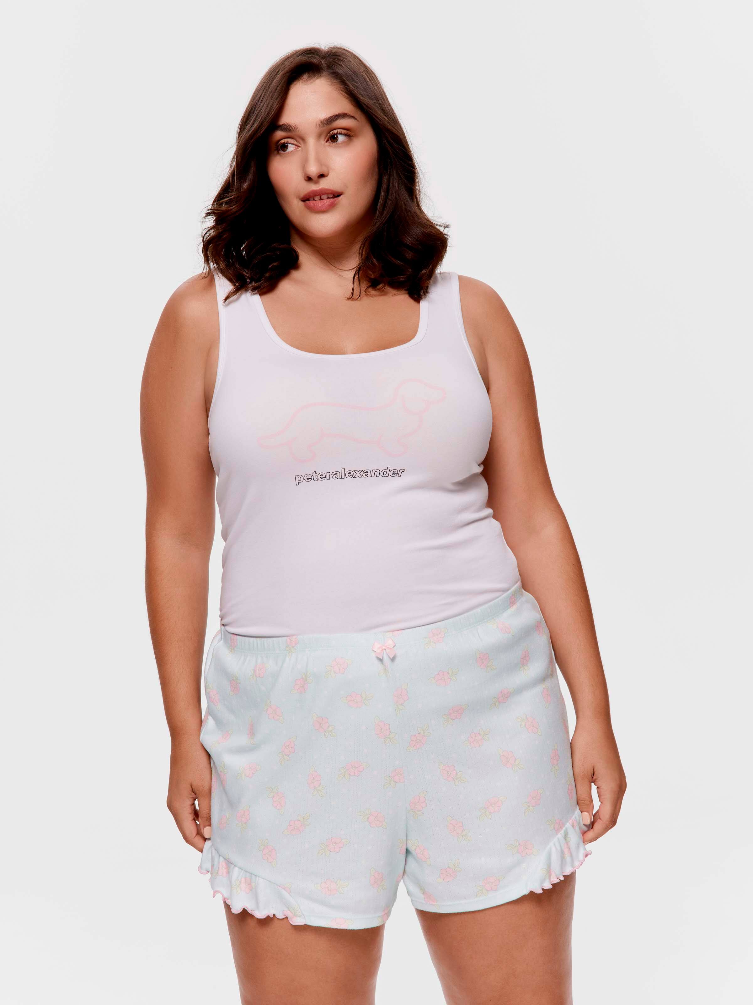 P.A. Plus Pointelle Ditsy Floral Mini Short