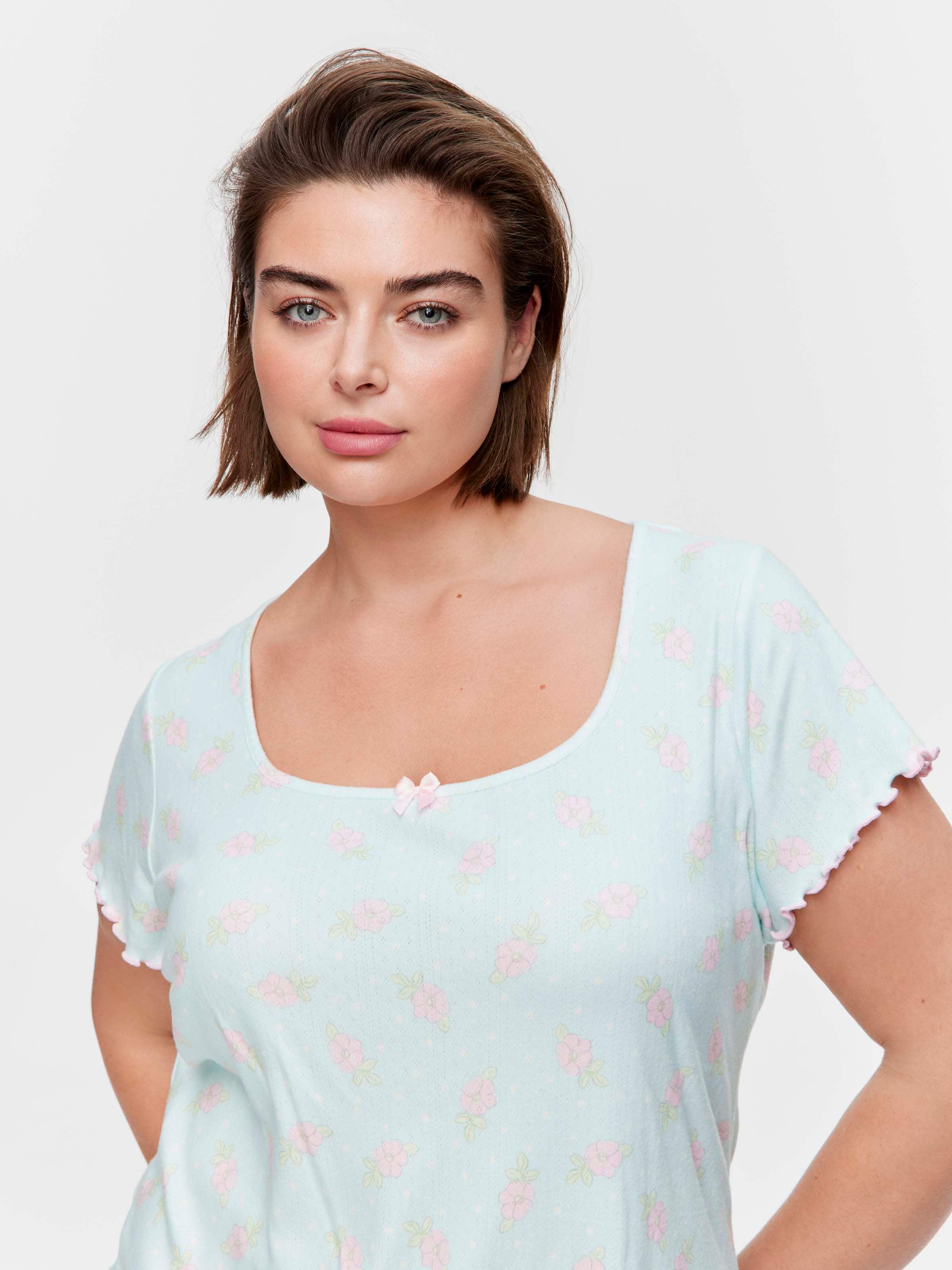 P.A. Plus Ditsy Floral Pointelle Tshirt