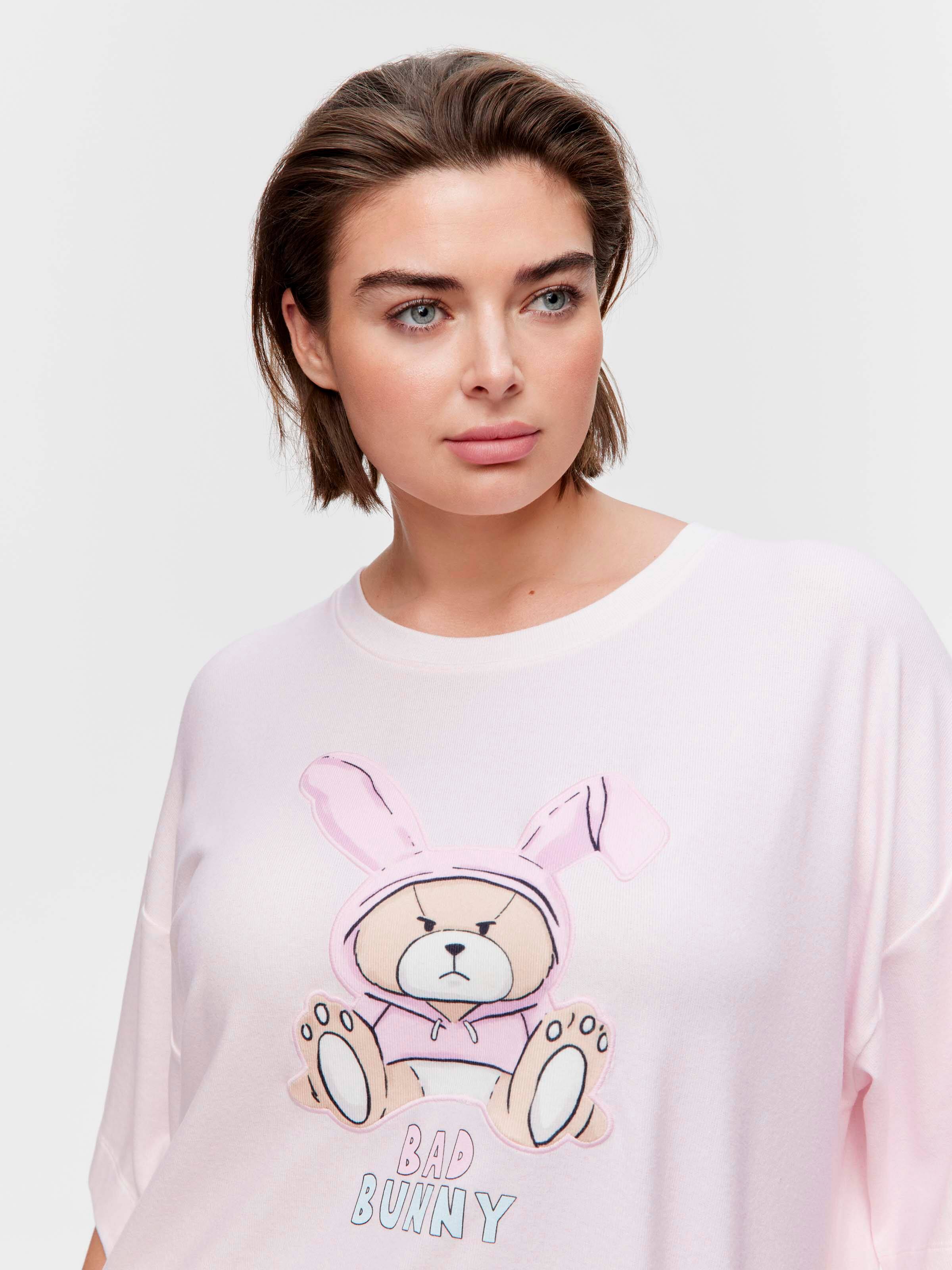 P.A. Plus Bad Bunny Plush Oversized Tshirt