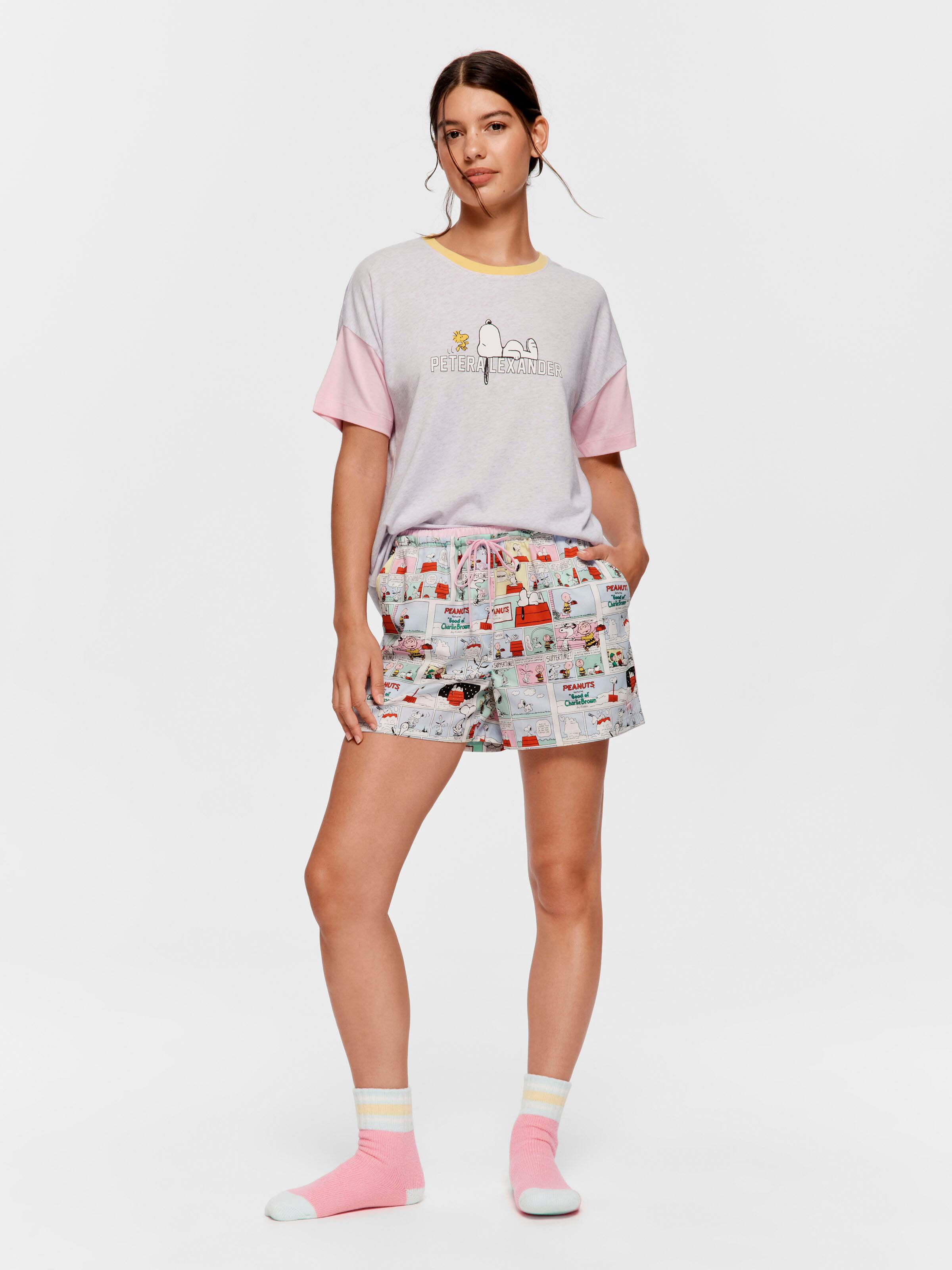 Snoopy 100% Cotton Mid Short