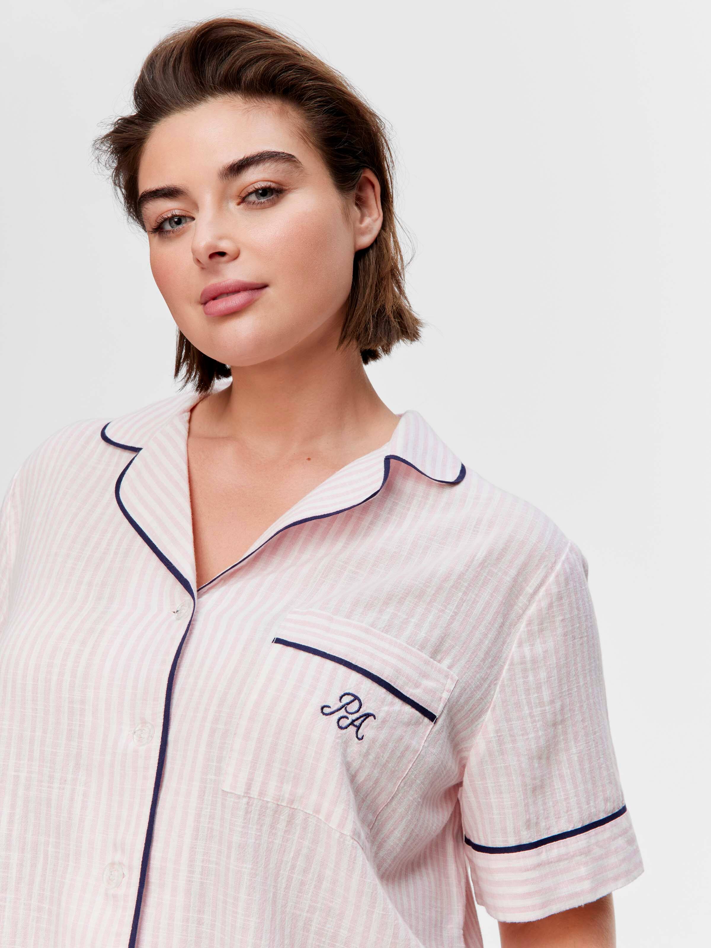 P.A. Plus Pink Stripe 100% Cotton Shirt