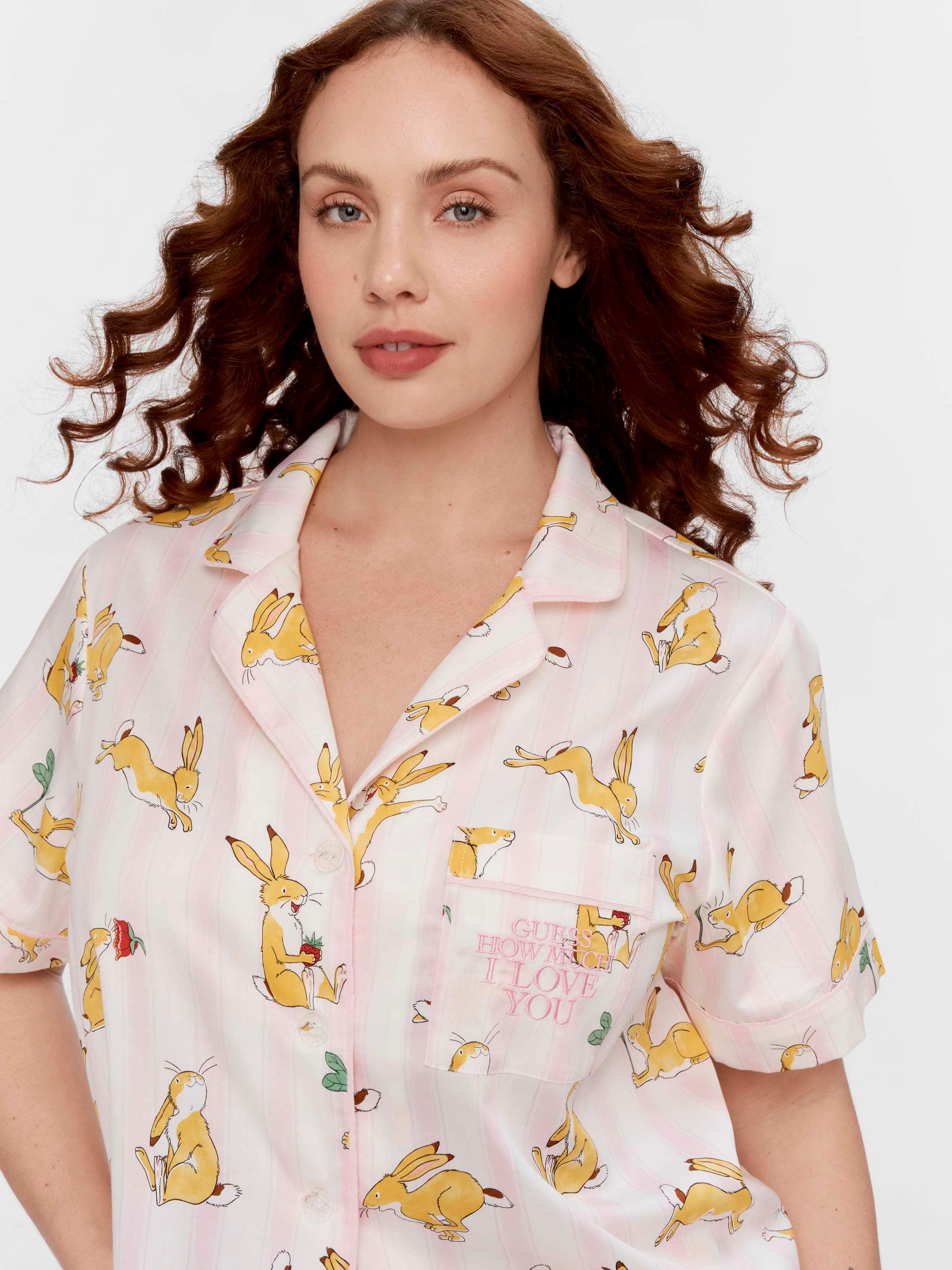 P.A. Plus Guess How Much I Love You 100% Cotton Shortie Pj Set