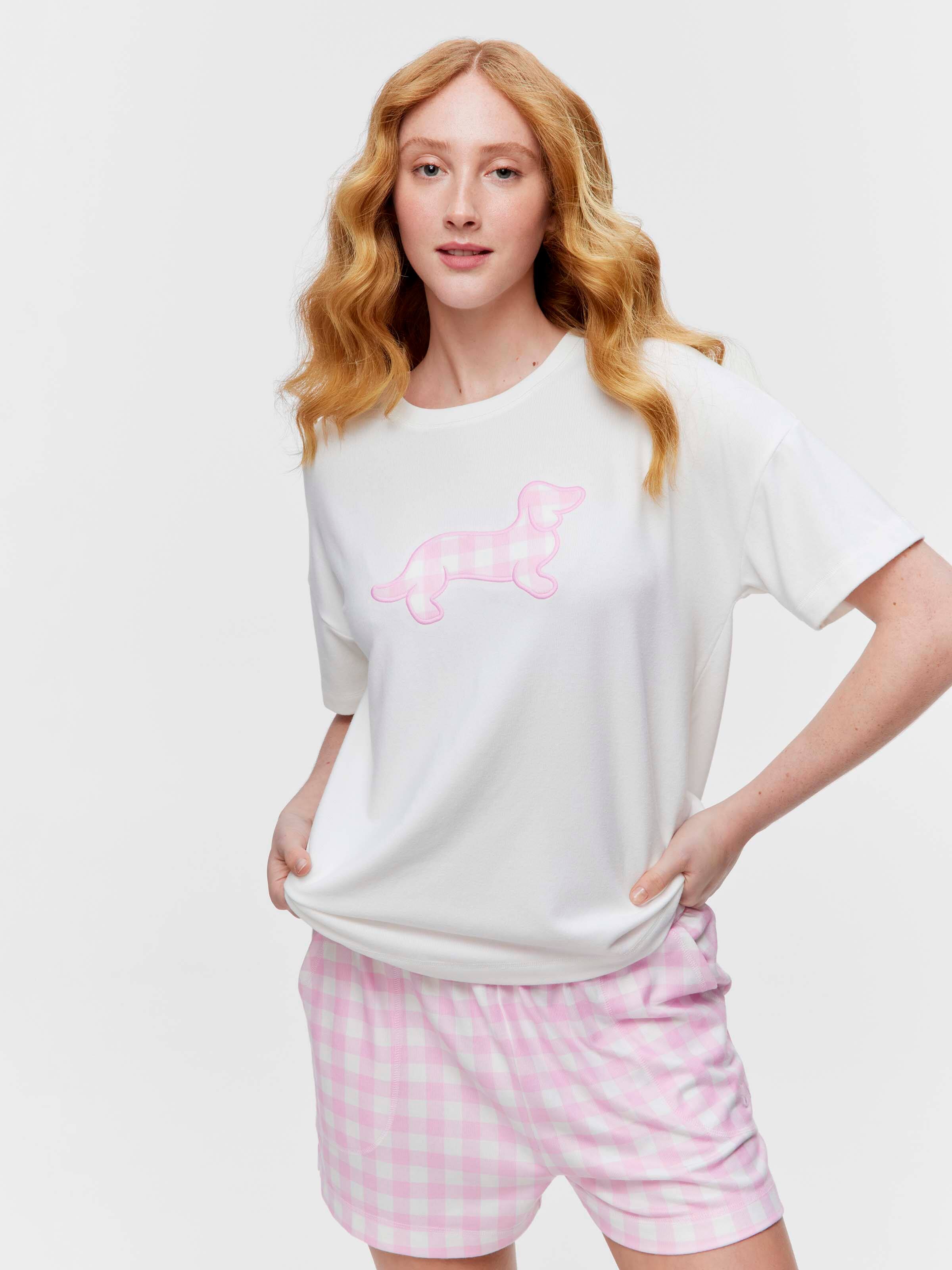 Plush Pink Gingham Tshirt