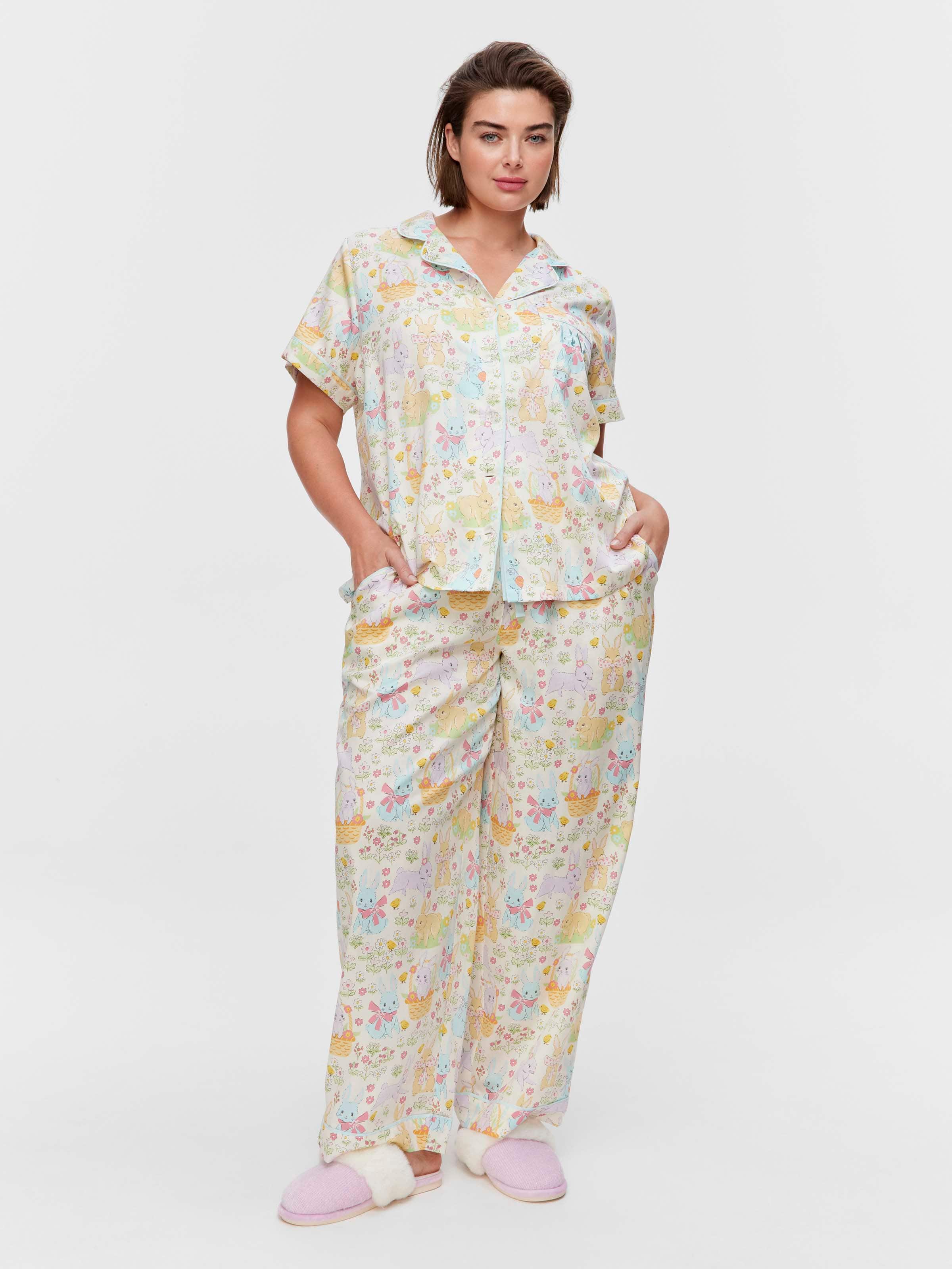 P.A. Plus Vintage Bunny 100% Cotton Pj Set