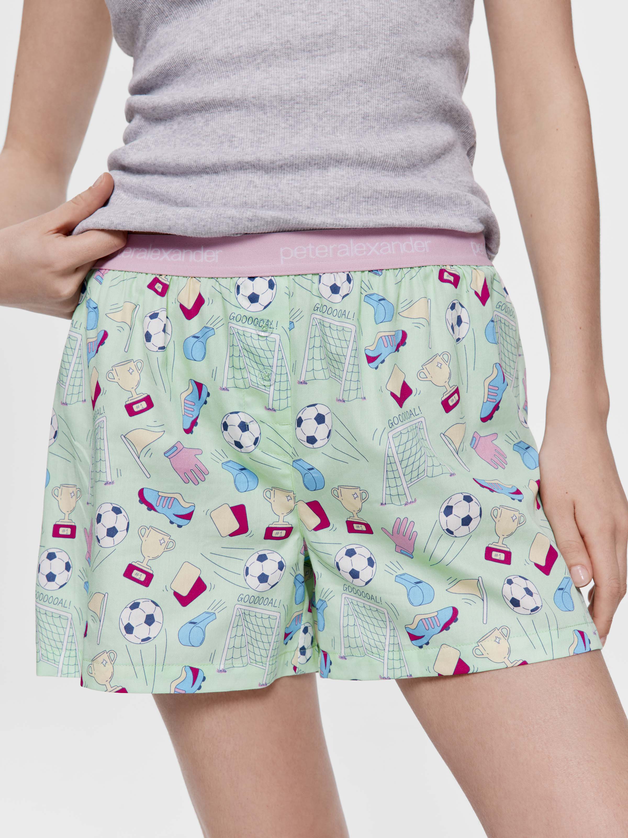 Soccer Icons 100% Cotton Boxer Short