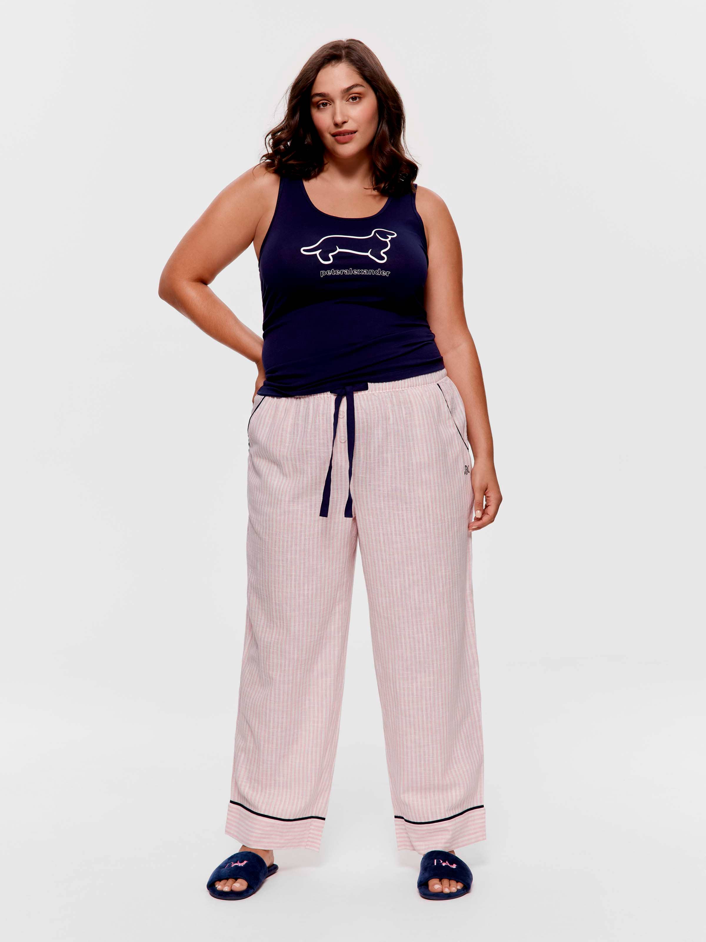 P.A. Plus Pink Stripe 100% Cotton Pj Bottom