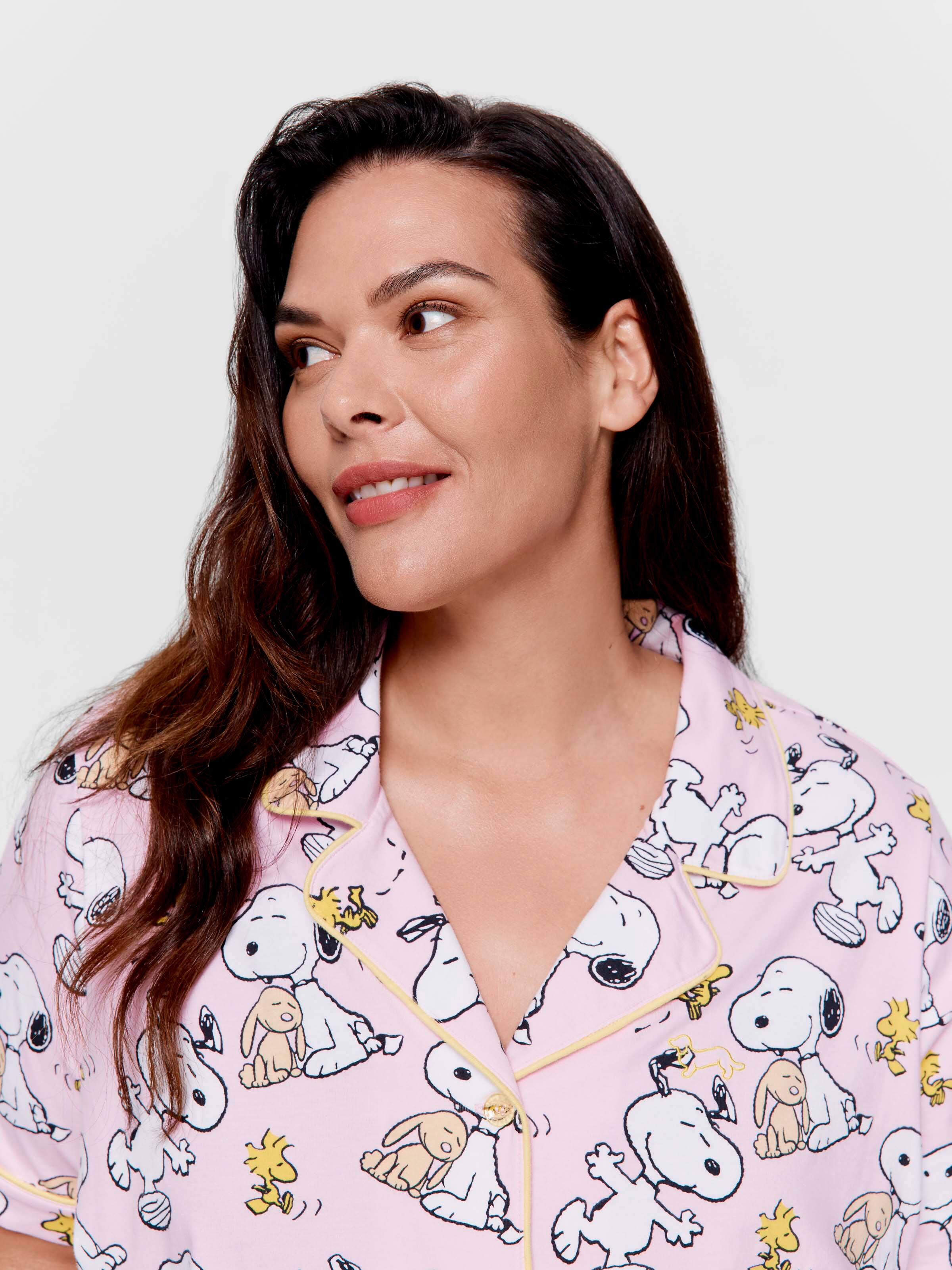 P.A. Plus Snoopy Shortie Pj Set