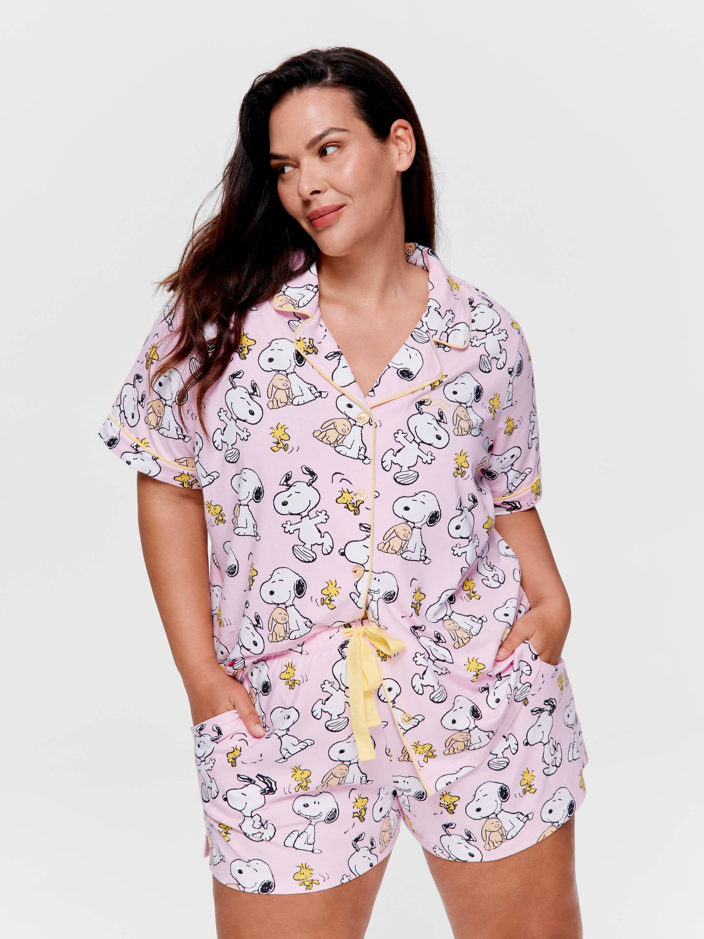 P.A. Plus Snoopy Shortie Pj Set