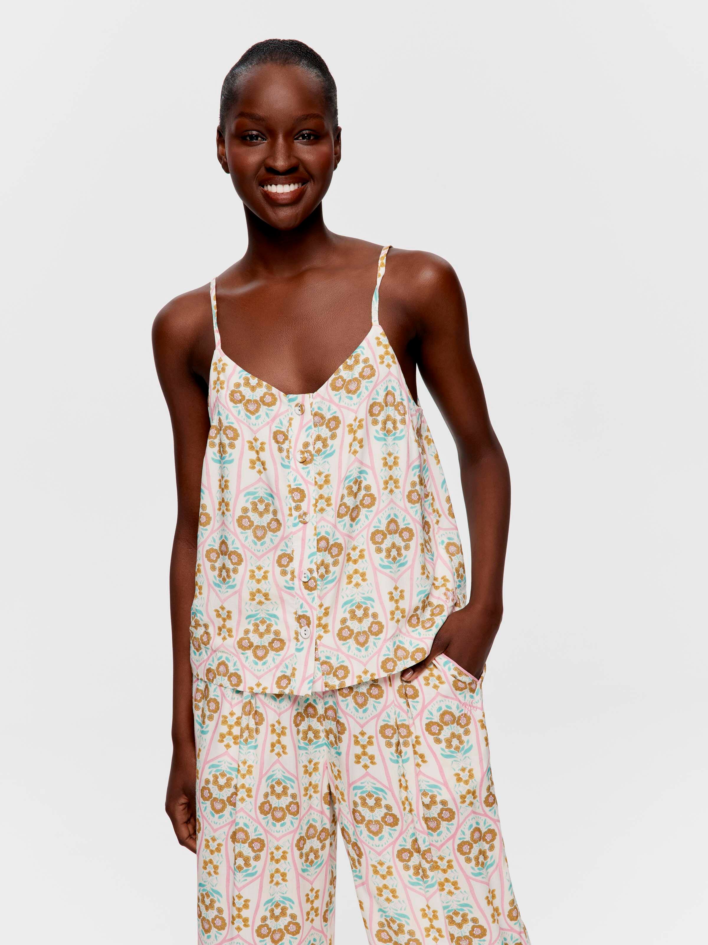 Boho Floral Cami Tank