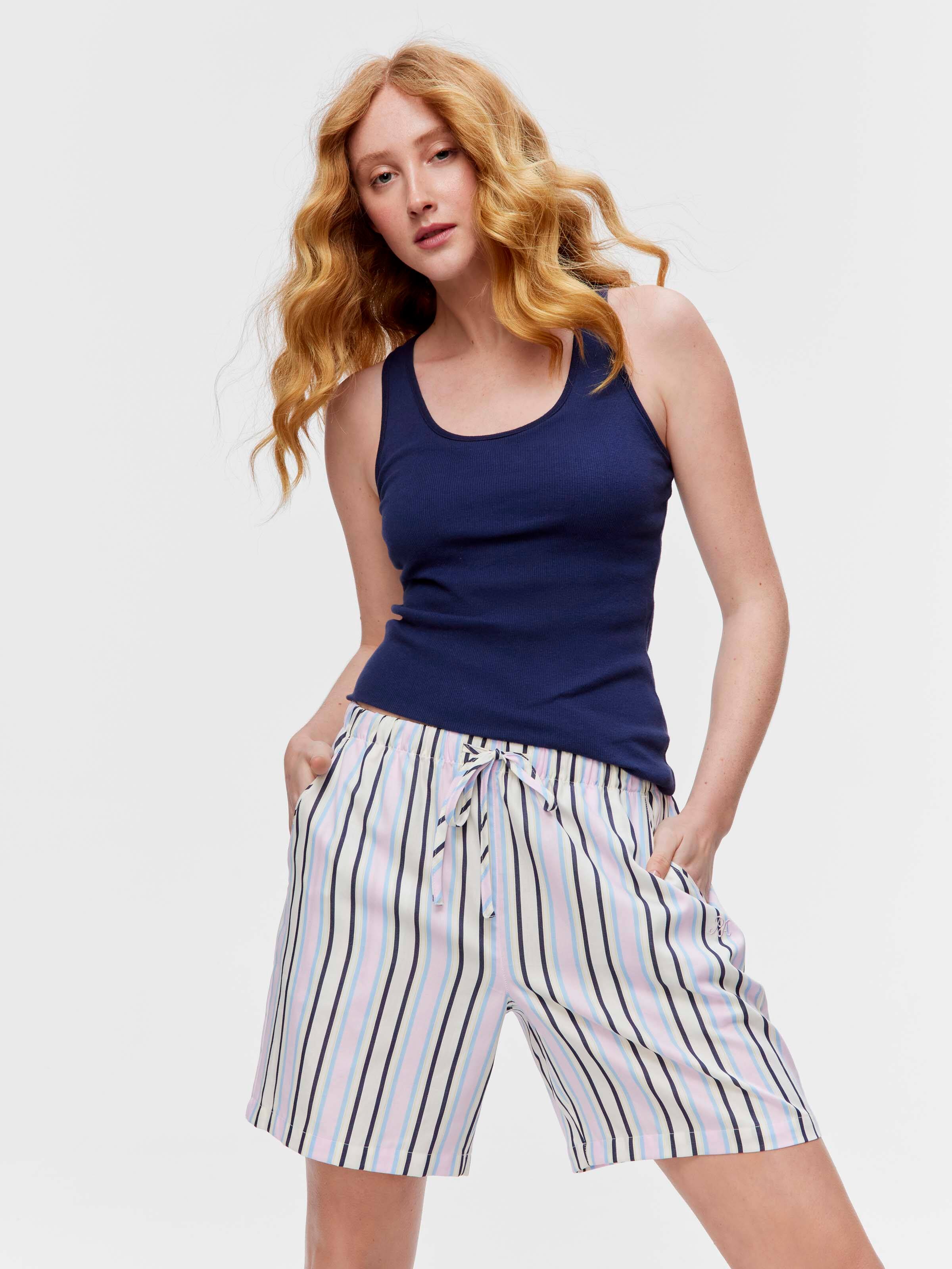 Stripe 100% Cotton Short