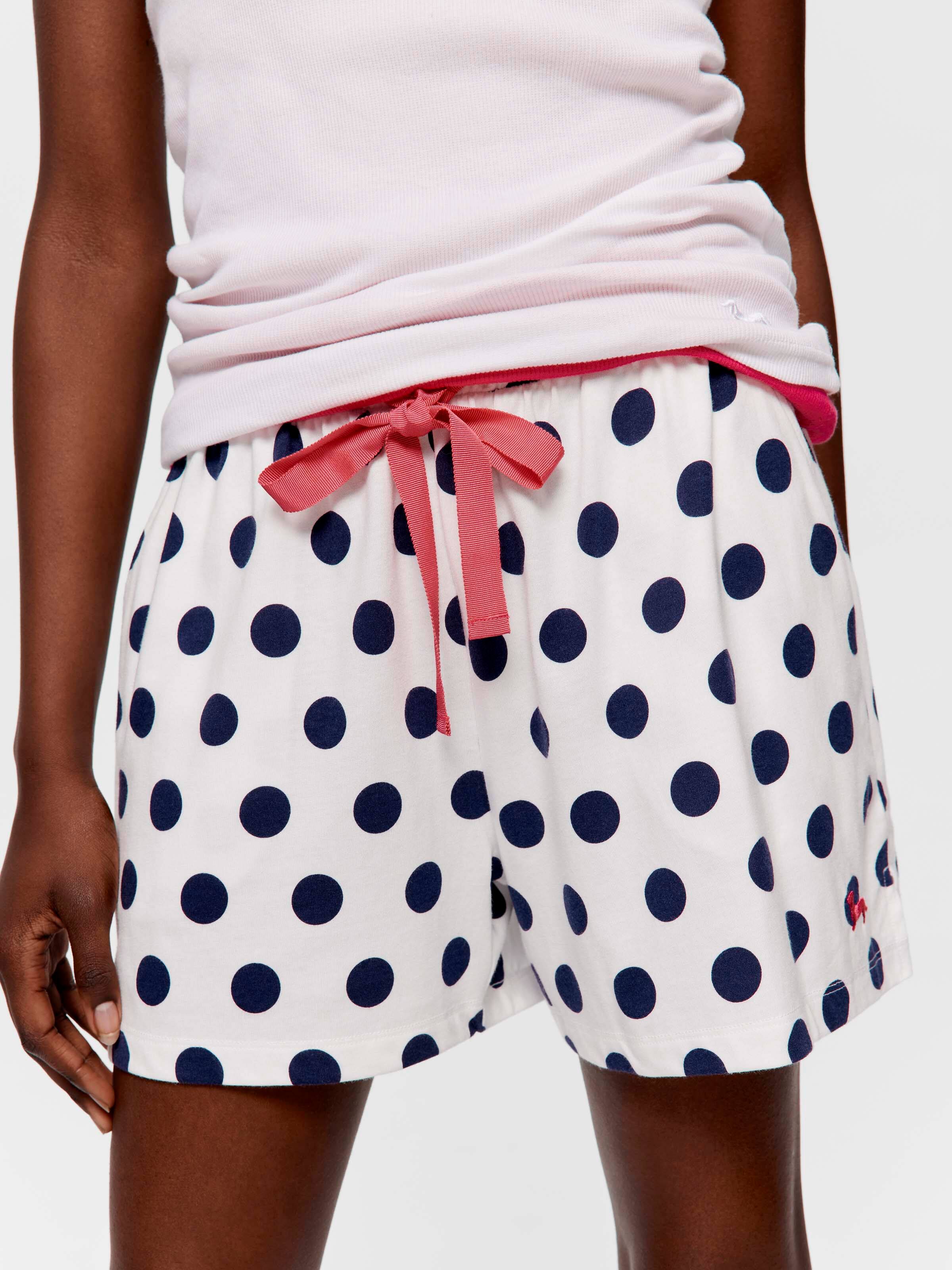 Navy Spot Mid Short