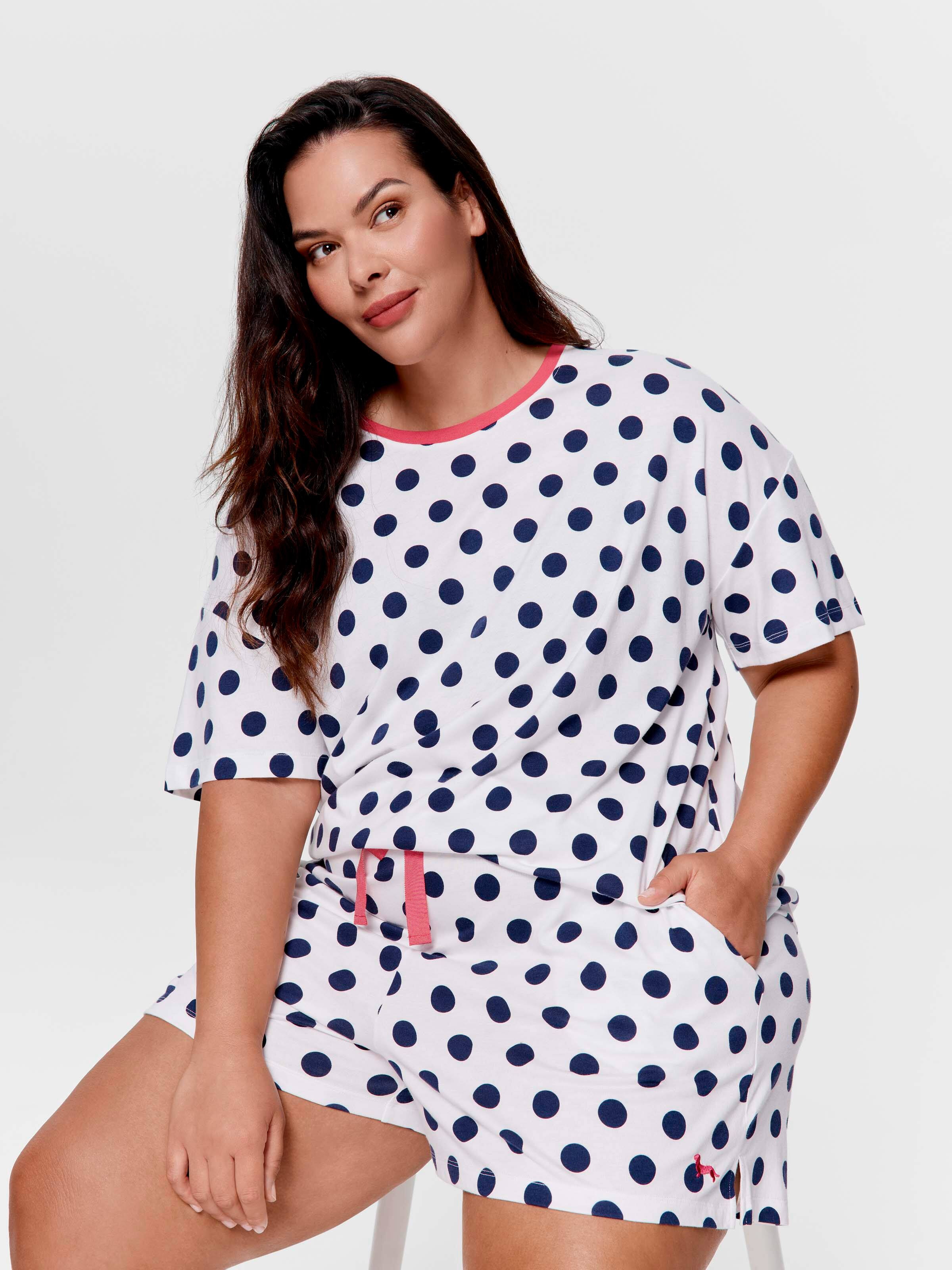 P.A. Plus Navy Spot Mid Short