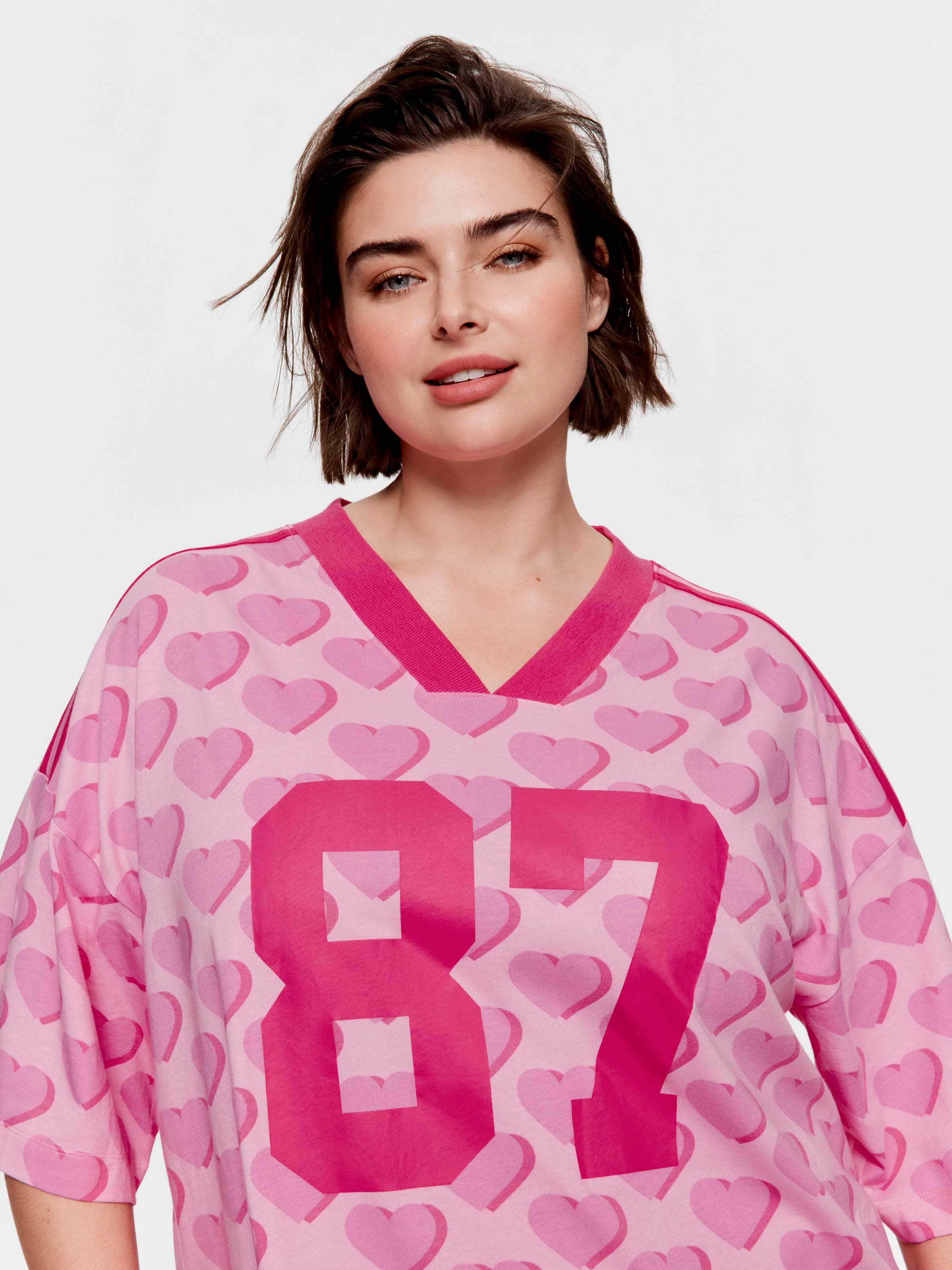 P.A. Plus Heart Pink Sporty Nightdress