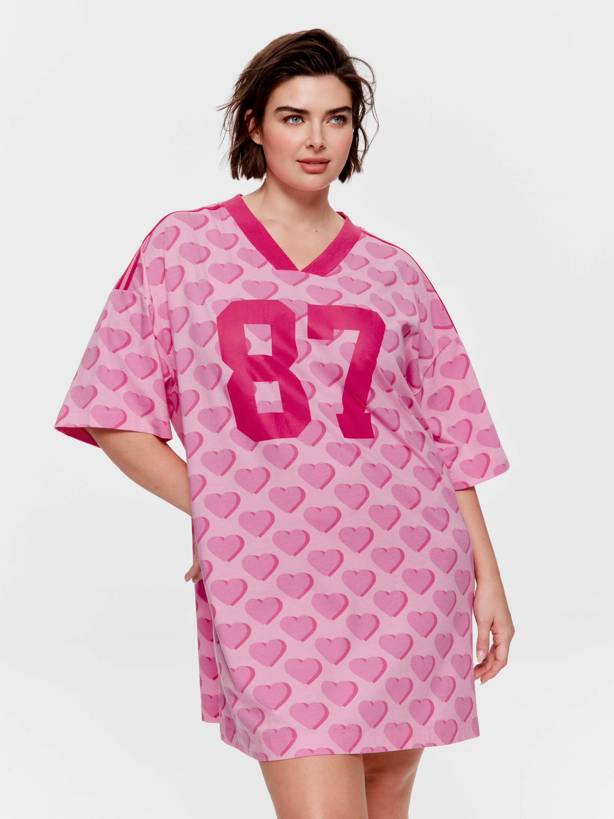 P.A. Plus Heart Pink Sporty Nightdress