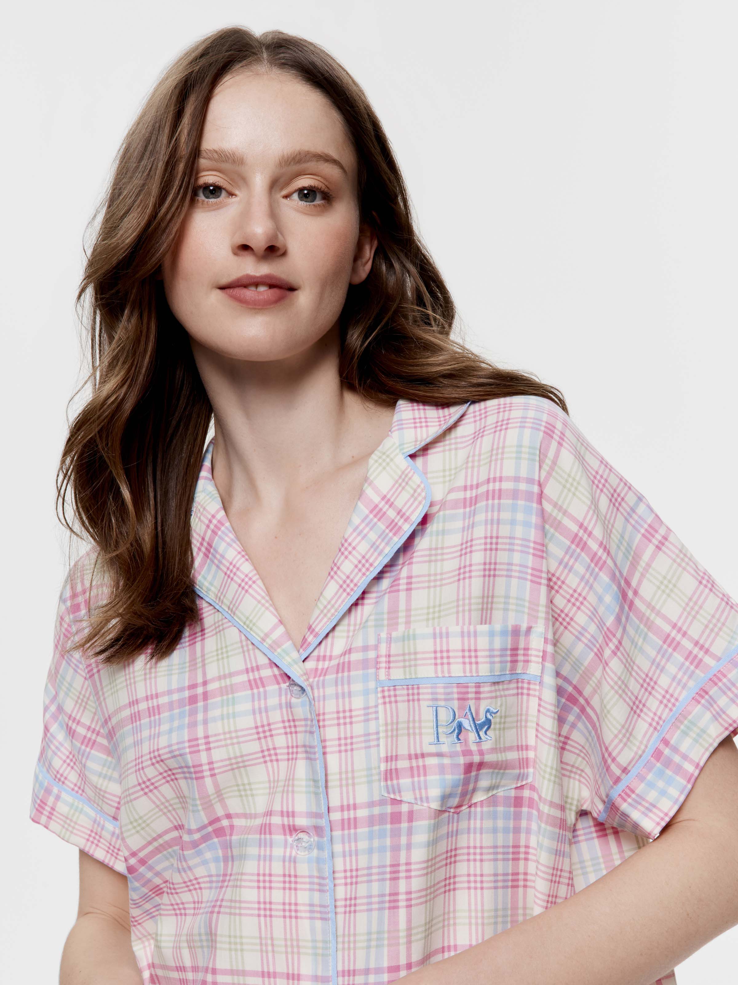 Pastel Check 100% Cotton Nightshirt