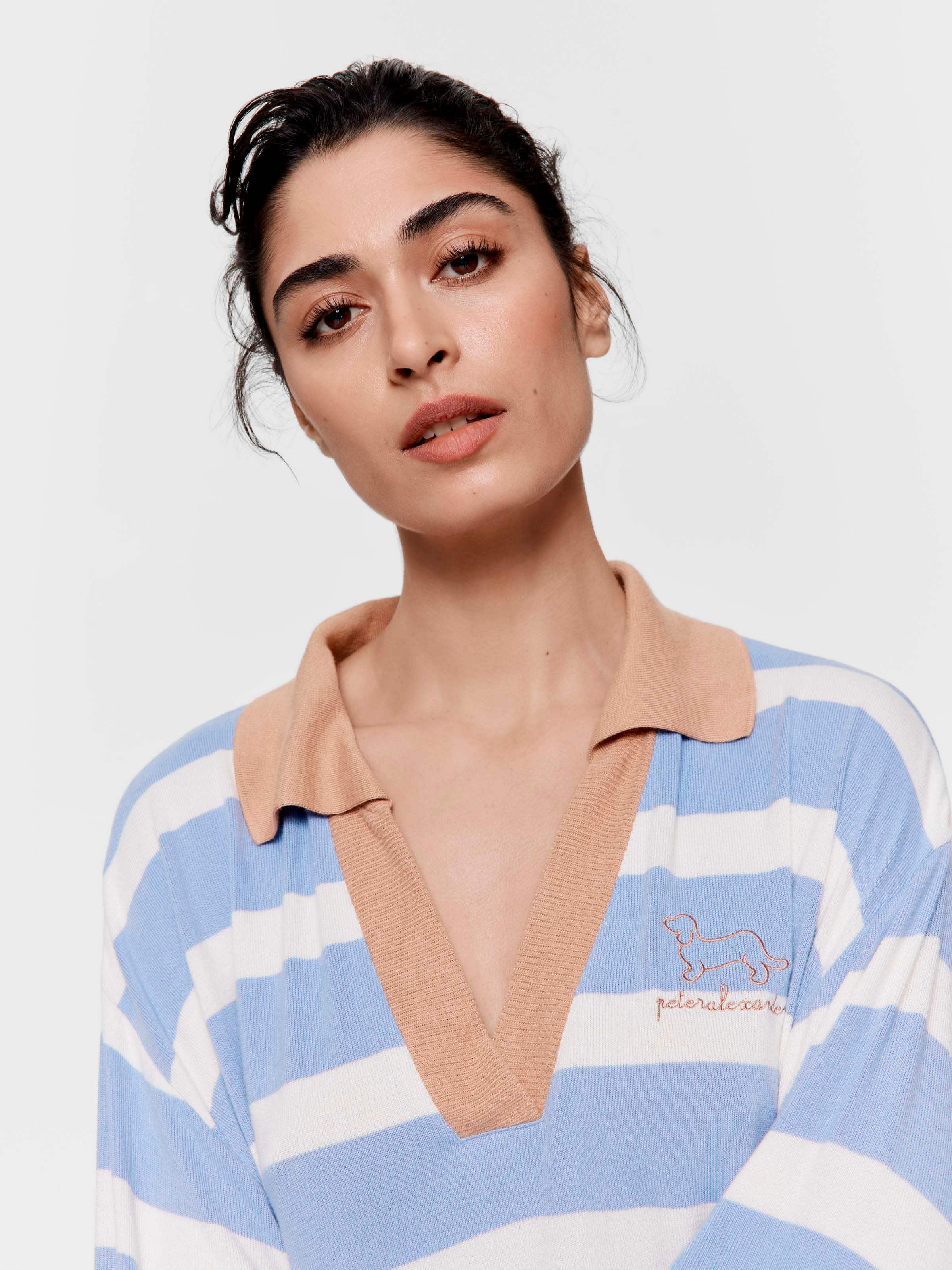 Rugby Stripe Fuzzy Nightdress