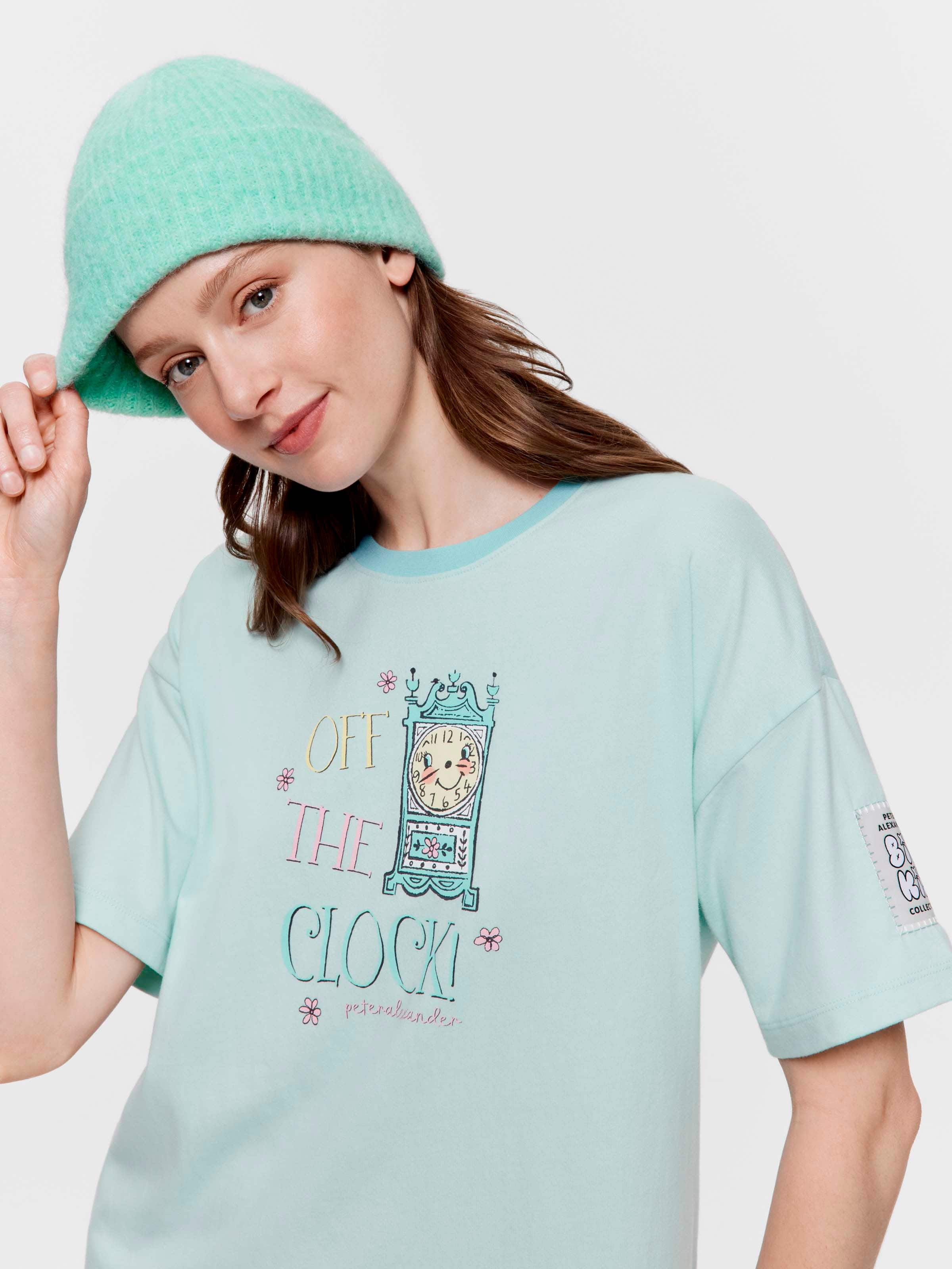 Off The Clock 100% Cotton Pj Top