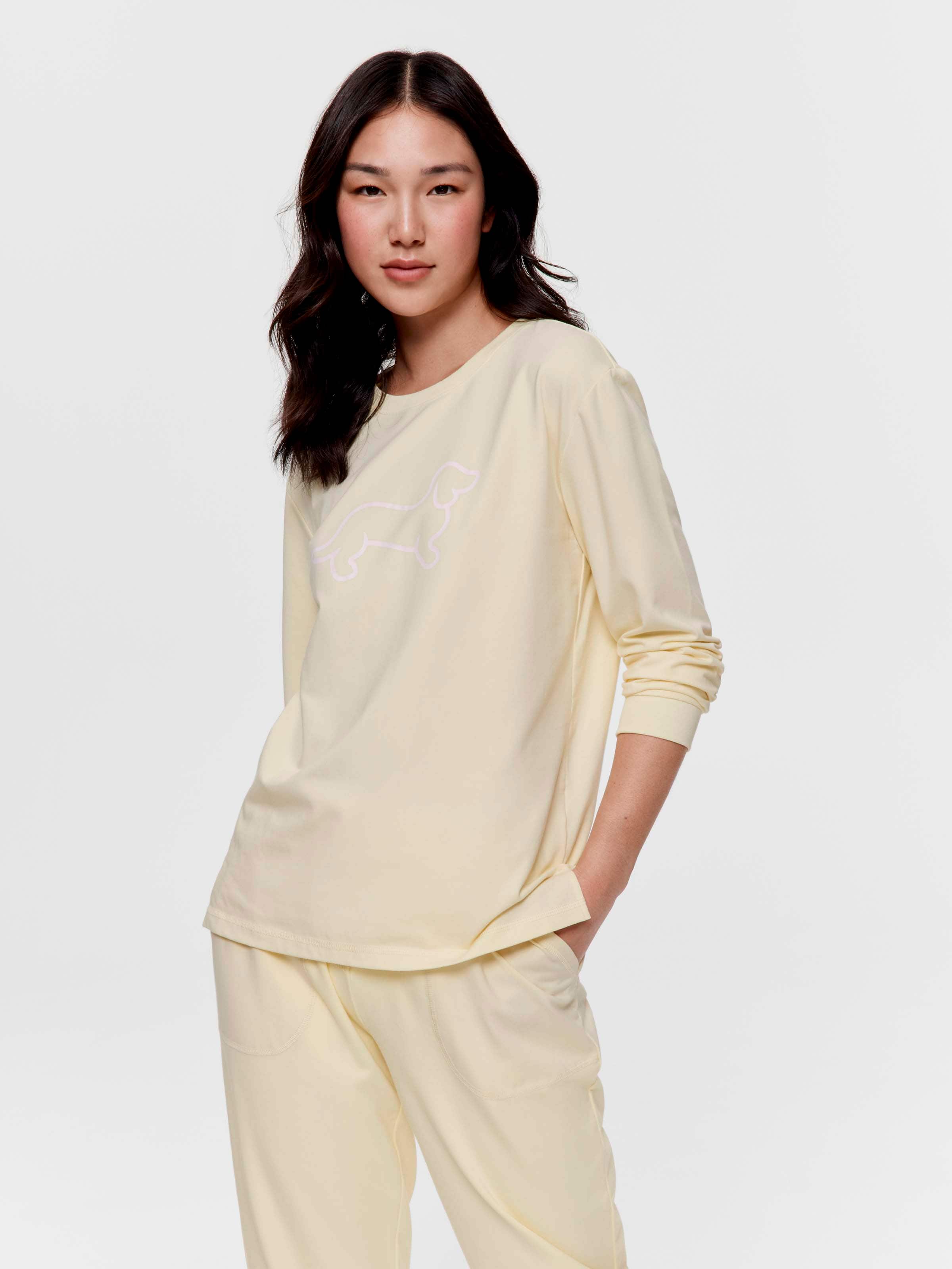 Butter Yellow Long Sleeve Top