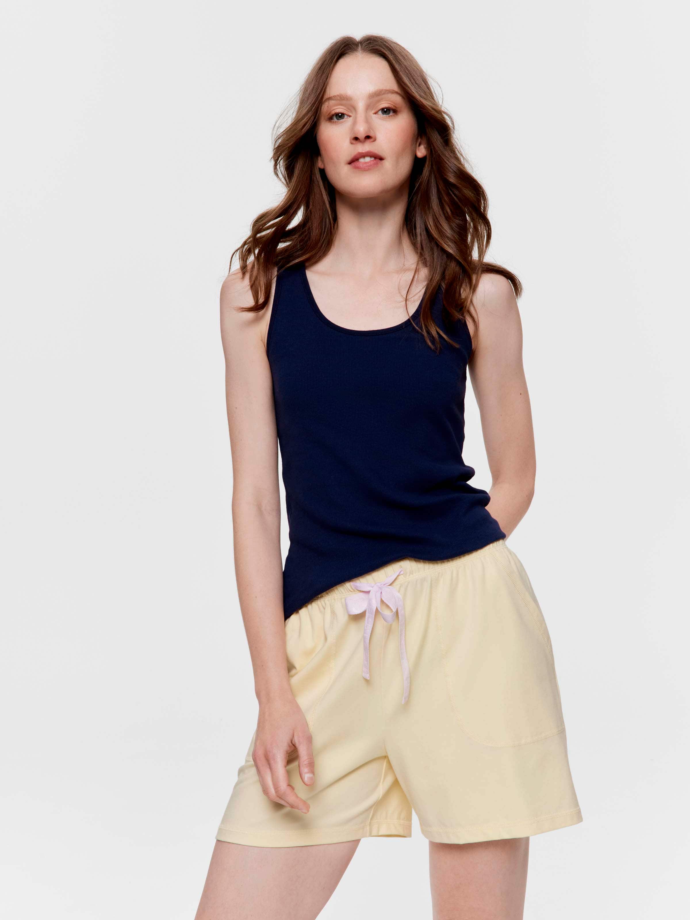 Butter Yellow Long Short